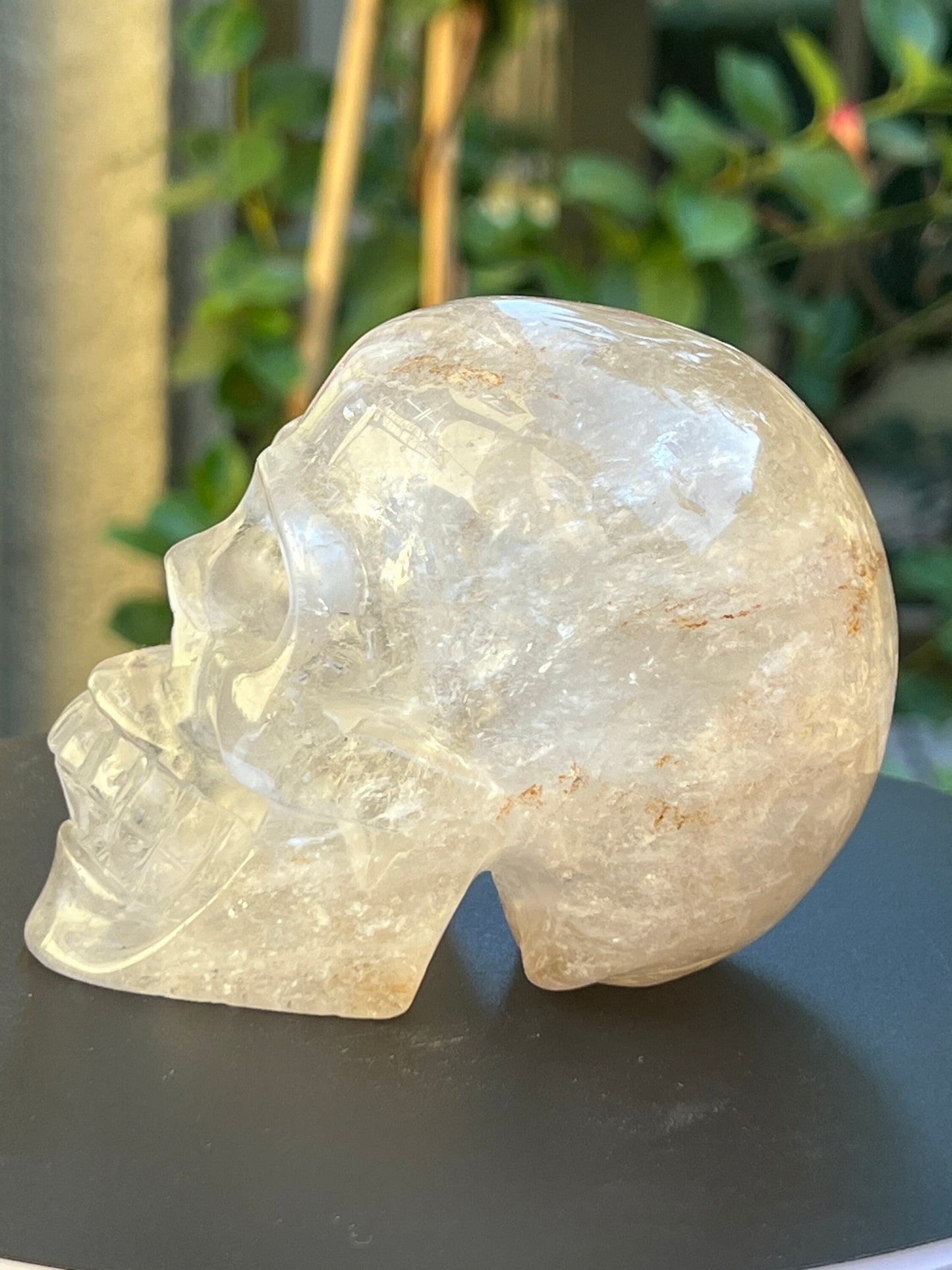 Beautiful high quality clear quartz skull