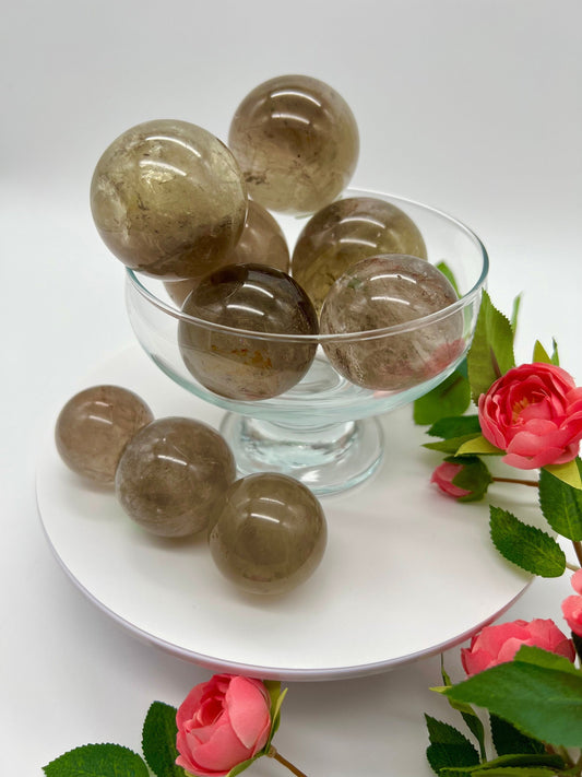 A+++ grade Smoky Quartz Spheres | smokey quartz sphere