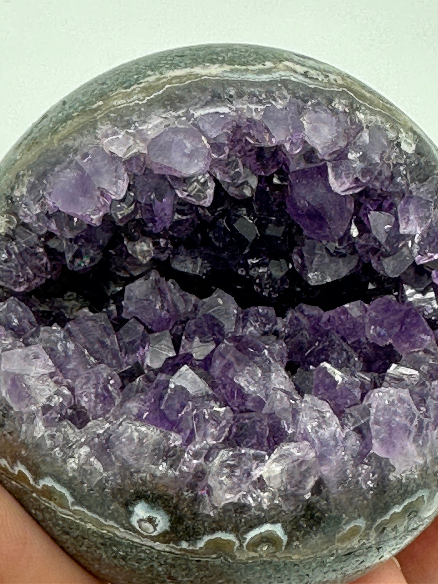 Amethyst Geode Sphere, Amethyst cluster sphere, raw amethyst cluster sphere