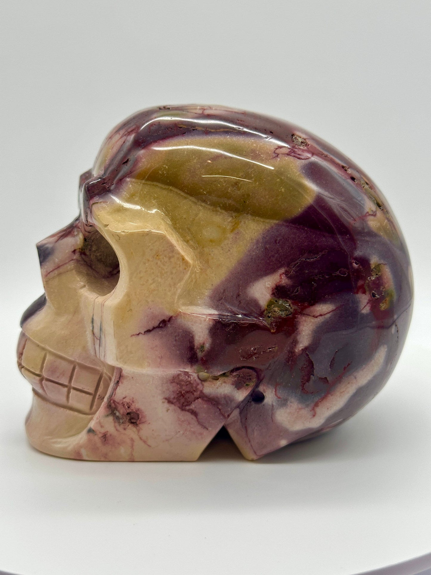 Beautiful Large Mookaite Jasper Skull, Purple Mookaite Skull, Red Mookaite Skull, Mookaite Skull, Mookaite Jasper, Mookaite Skull Carving