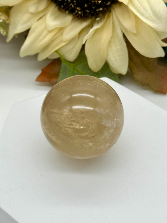 Beautiful Natural Citrine Sphere , 145 grams