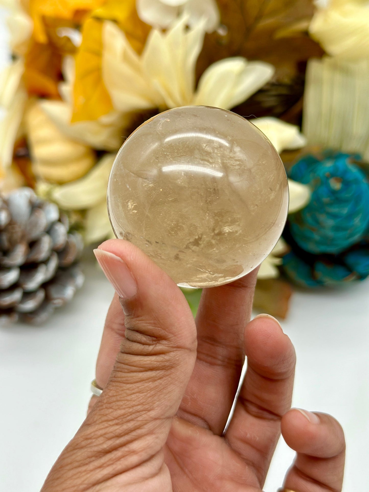 Beautiful Natural Citrine Sphere , 145 grams