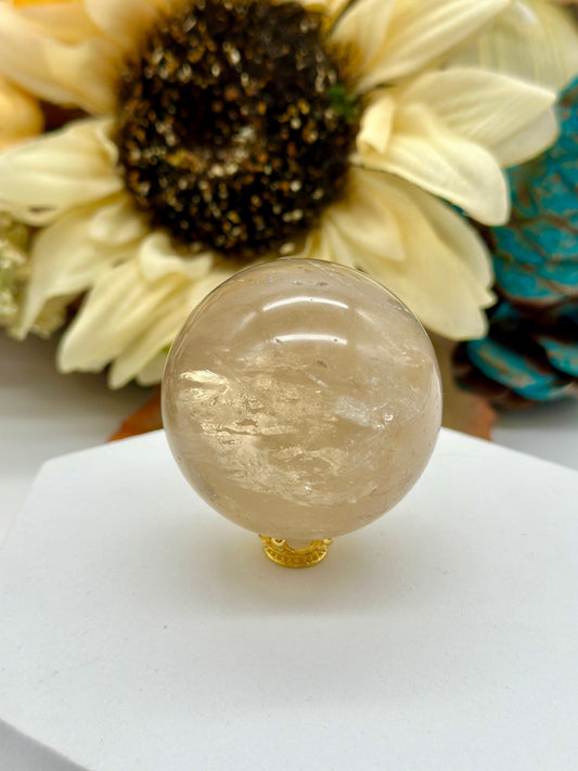 Beautiful Natural Citrine Sphere , 145 grams