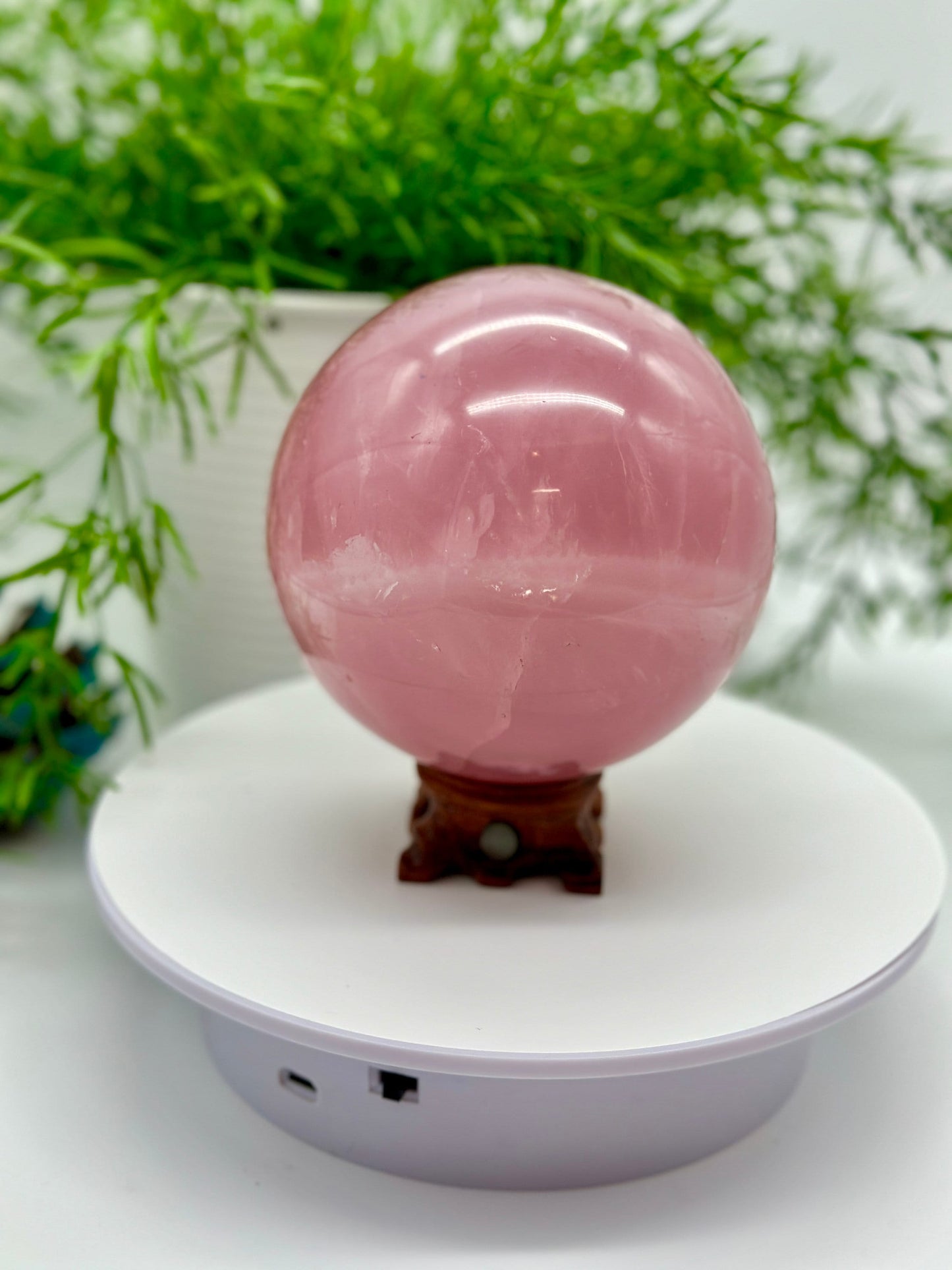 Rose Quartz Sphere - RARE Starlight Flash, rose quartz ball, rose quartz, crystal sphere, Large crystal sphere, Crystal ball, crystal sphere