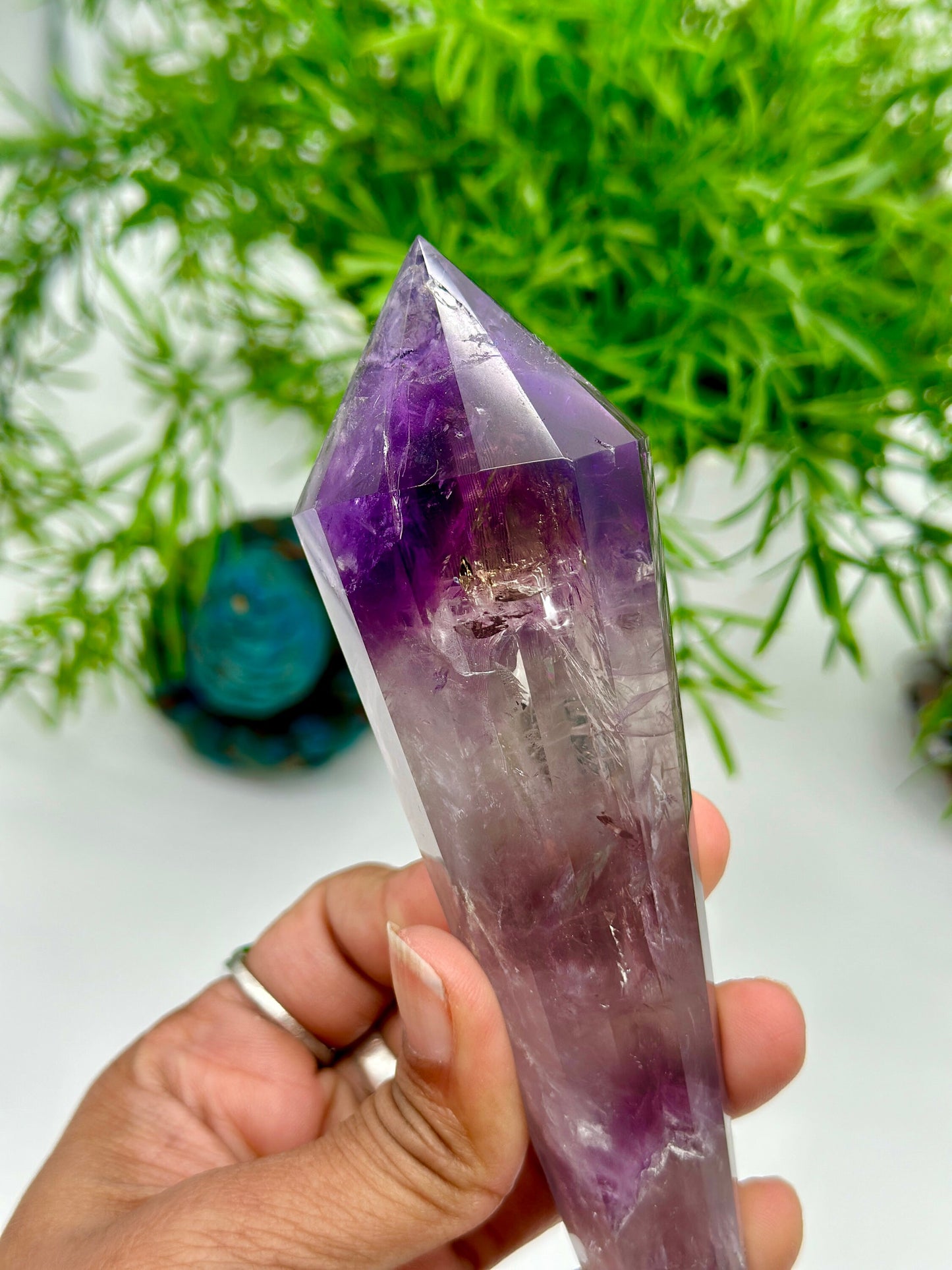 High Quality Amethyst Crystal Vogel point , Amethyst Wand, Amethyst DT