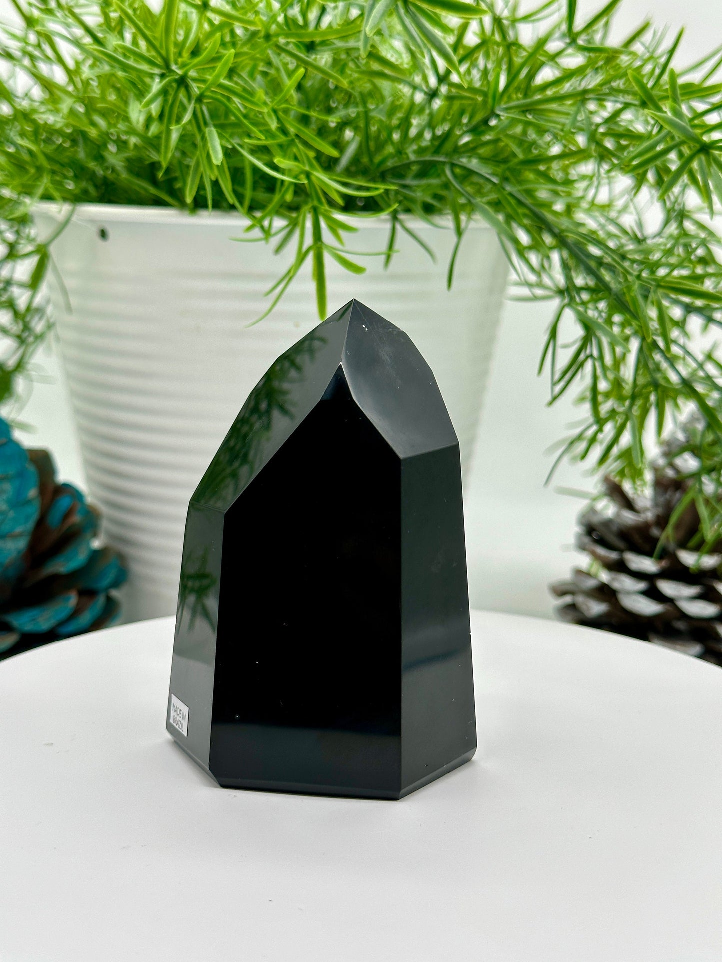 Black Tourmaline Point, Black Tourmaline Tower, 4.2 inches