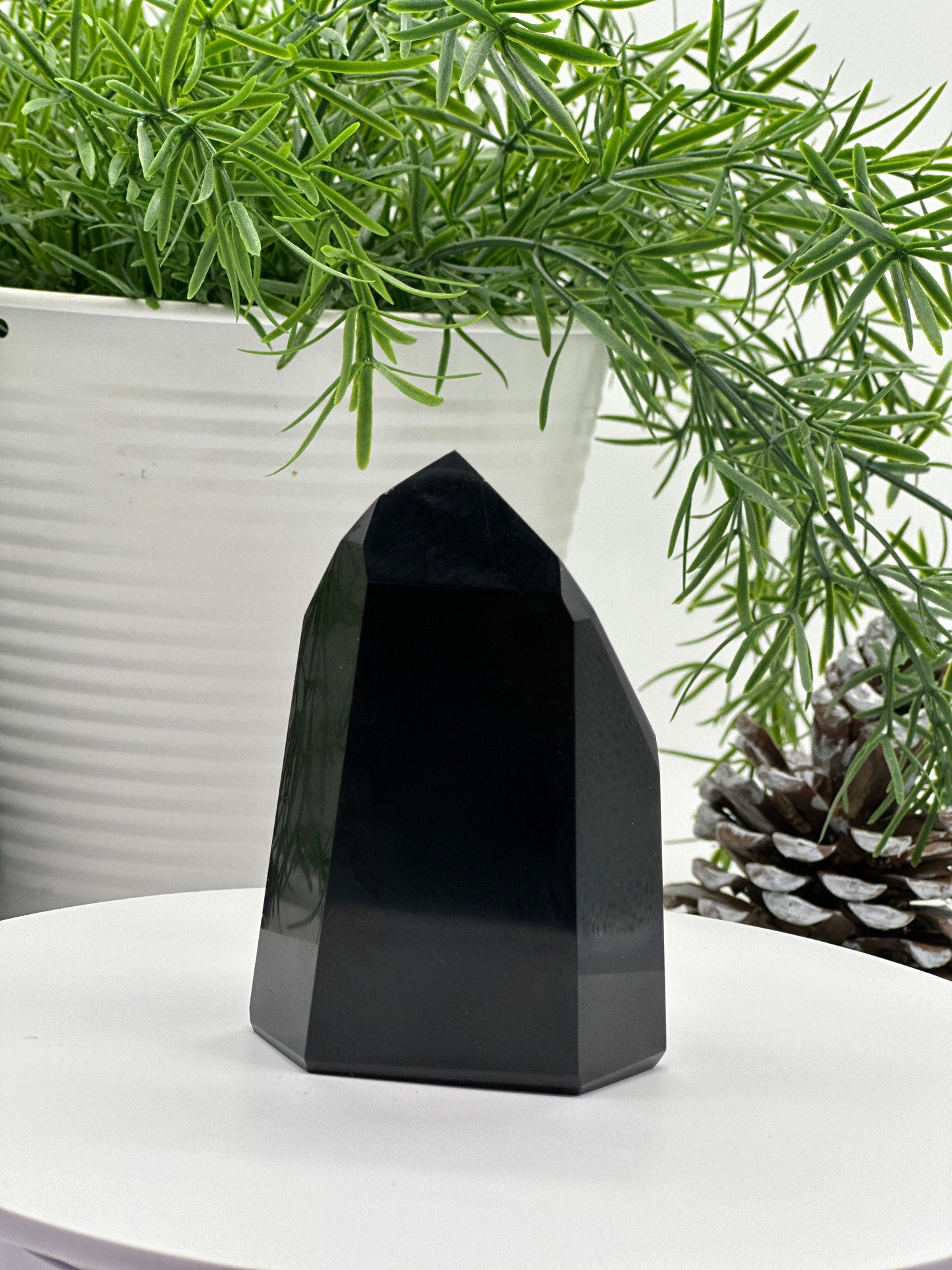 Black Tourmaline Point, Black Tourmaline Tower, 4.2 inches