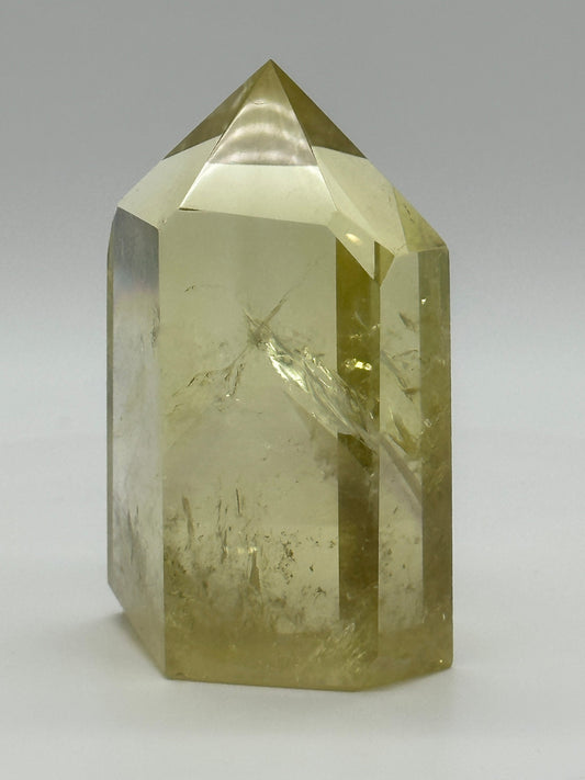 Natural Citrine point with phantom, citrine tower