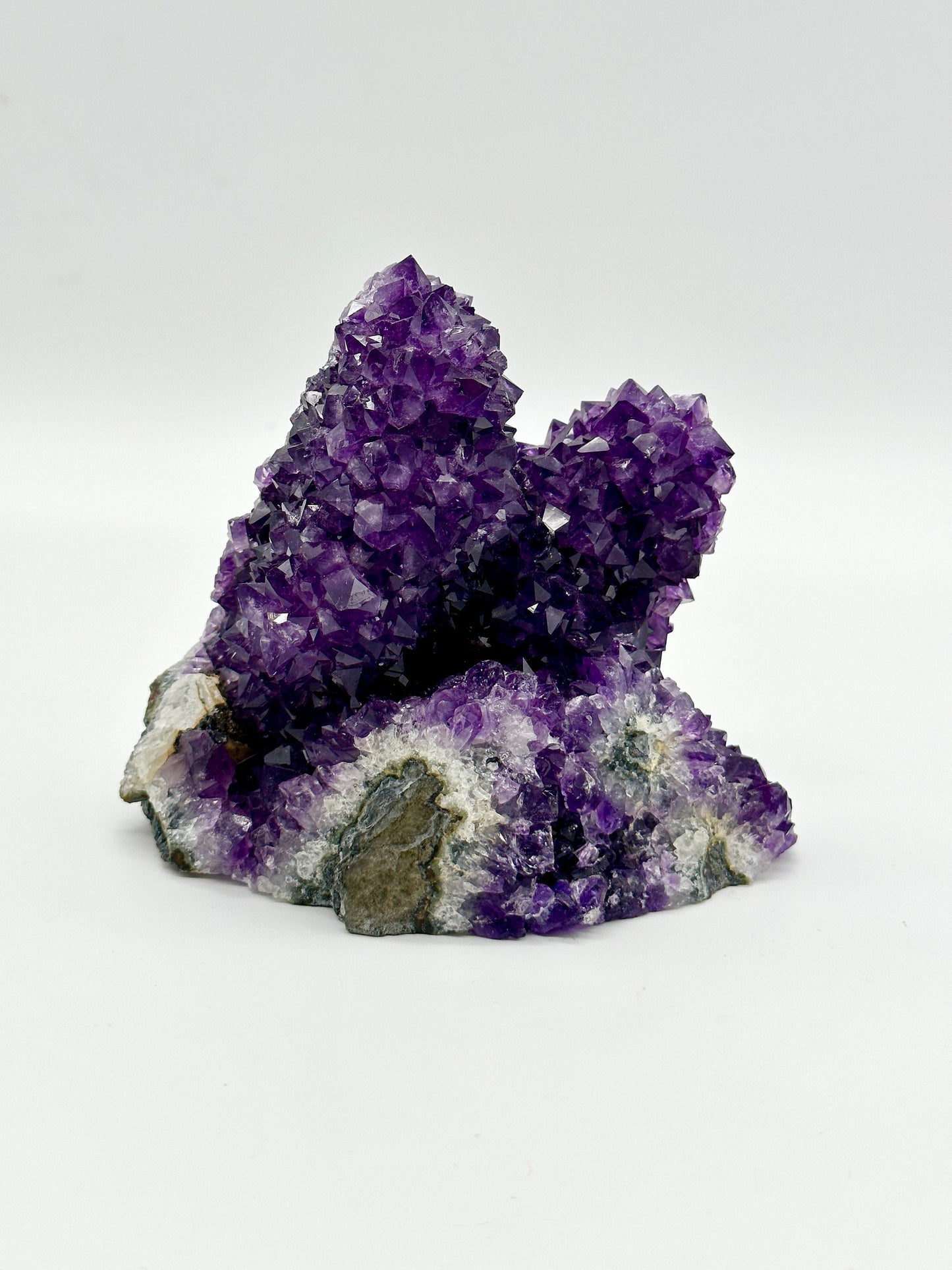 Amethyst cluster geode, Rare Large Amethyst Flower Cluster - 6 inches tall