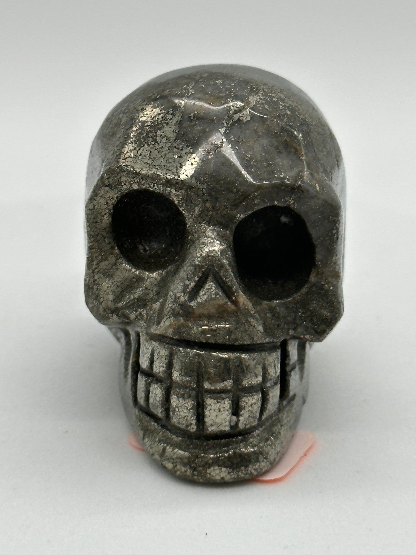 Pyrite Skull carving, 2.5 inches, Pyrite Carving, Home Accessories, Skulls,Home Decor, Reiki, Altar Tools