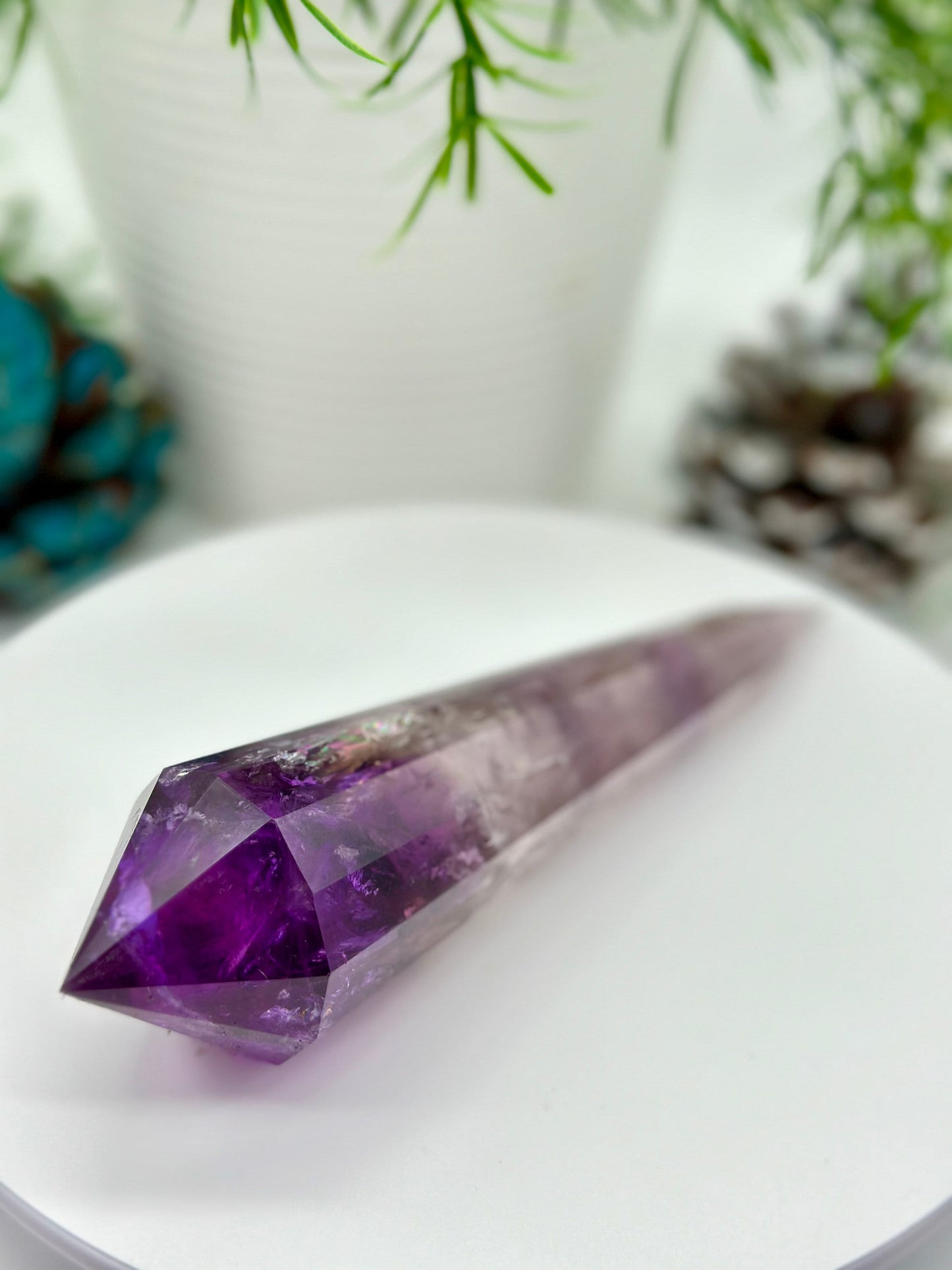 Amethyst Vogel, Amethyst wand, Amethyst DT For Detoxification & Healing