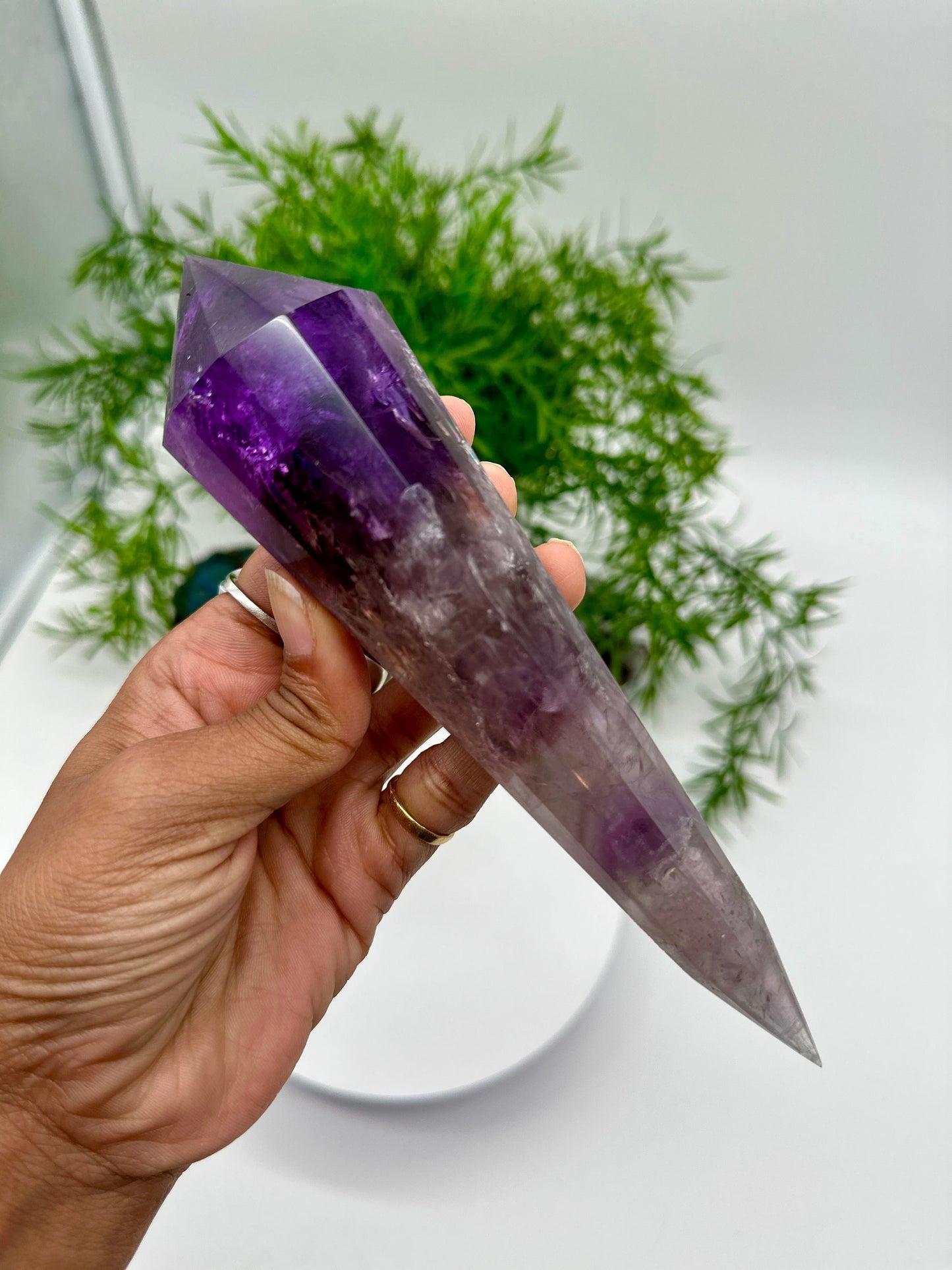 Amethyst Vogel, Amethyst wand, Amethyst DT For Detoxification & Healing