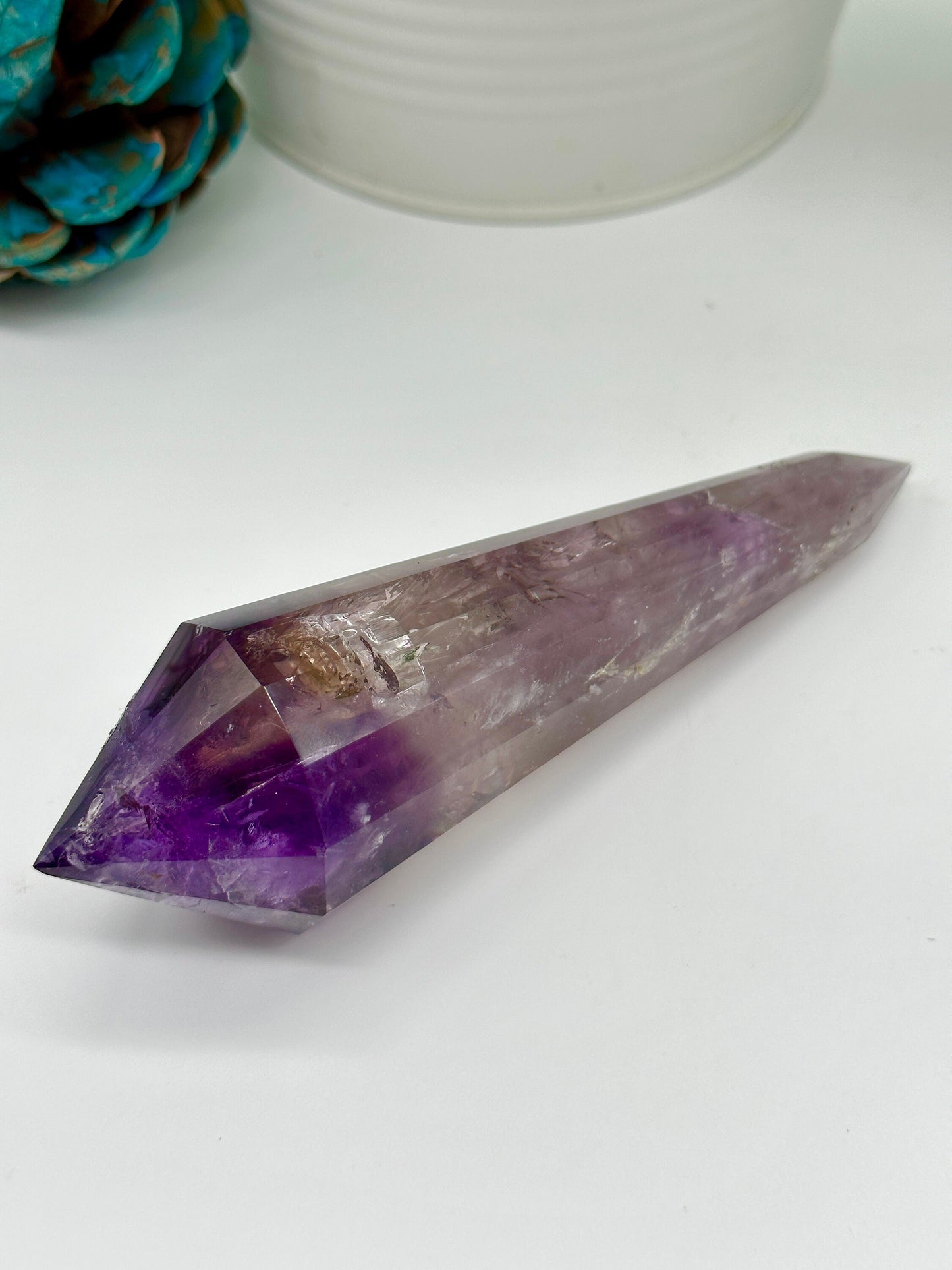 High Quality Amethyst Crystal Vogel point , Amethyst Wand, Amethyst DT