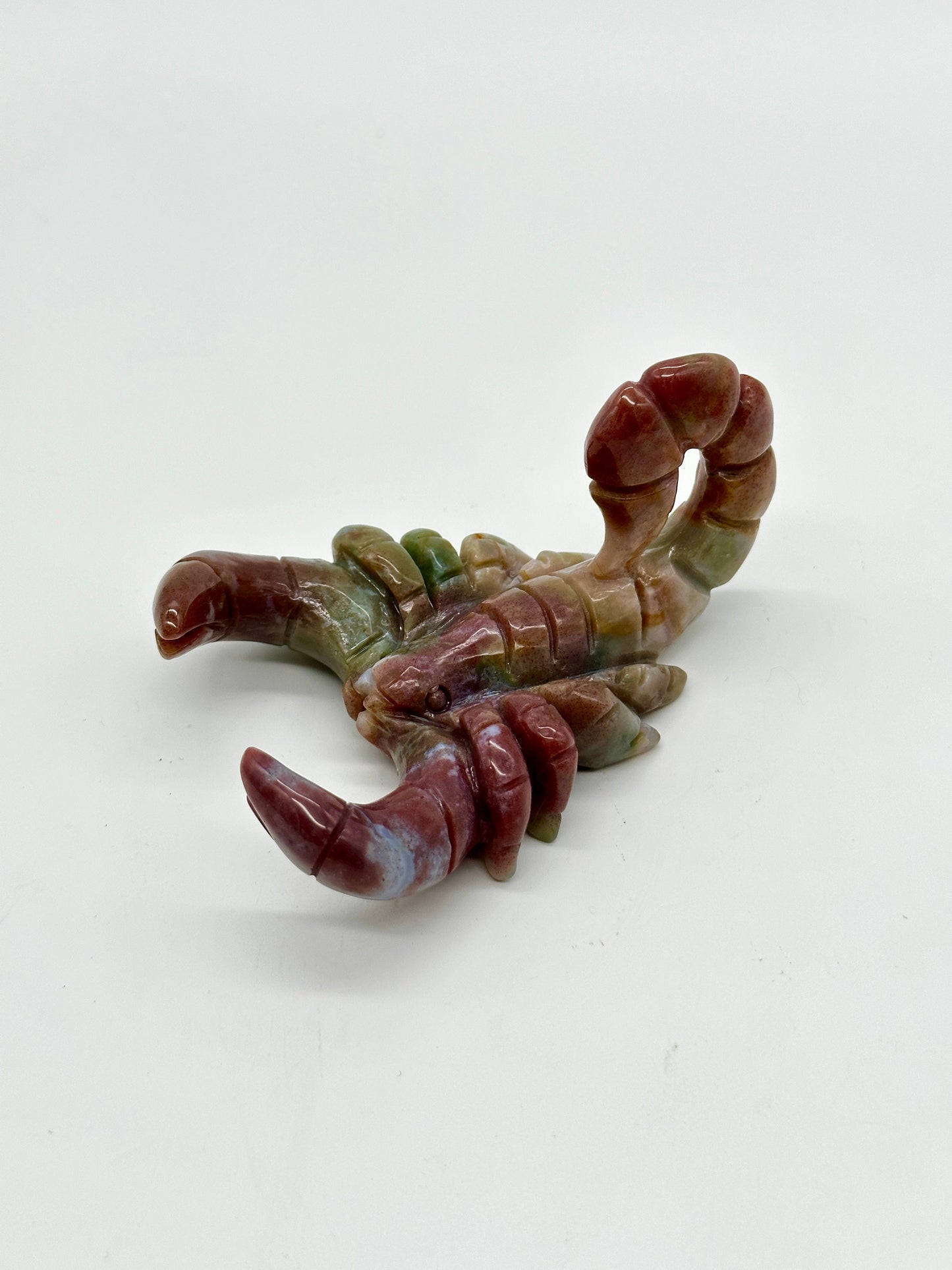 Ocean Jasper Scorpion,  Crystal Scorpion Carving, OJ Scorpion Carving