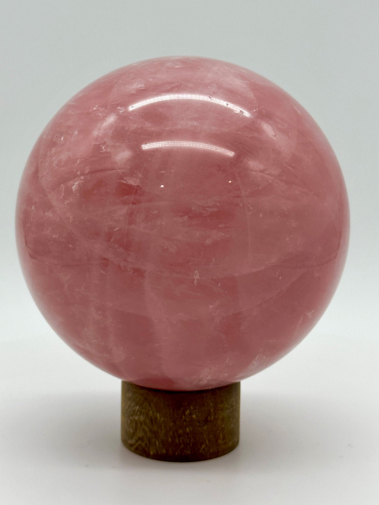 Large Gemmy Rose Quartz Sphere,  2lbs,  Rose Quartz Sphere, Pink Crystal Sphere, Rose Quartz Stone