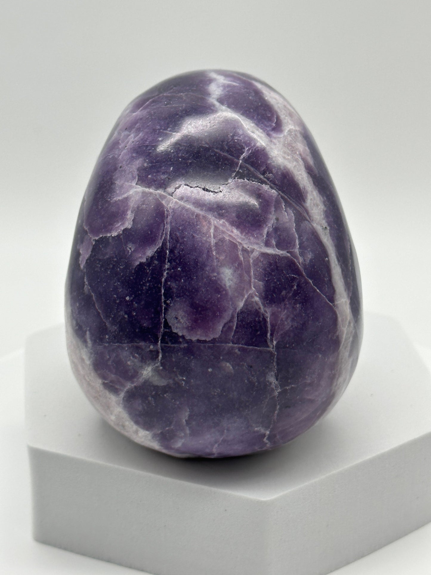 Lepidolite skull 5 inches tall