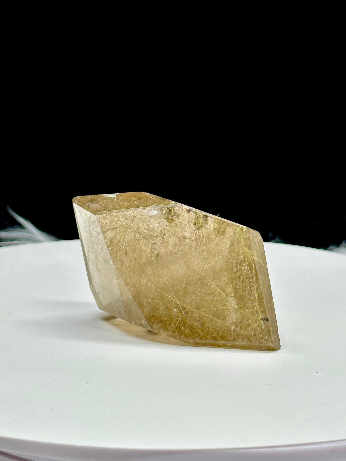 Gold Rutilated quartz freeform , Golden rutile freeform, Gold Rutile Quartz Freeform