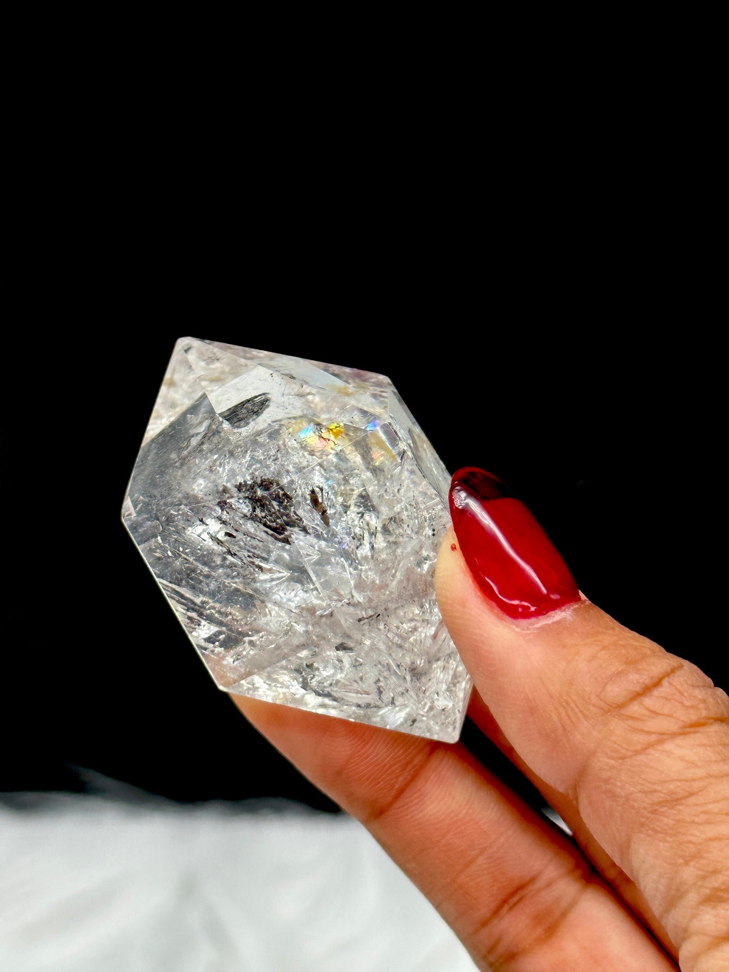 High Grade Genuine Herkimer Diamond Quartz Crystal 71 g 56x45mm, Very Rare Large Gem Crystal