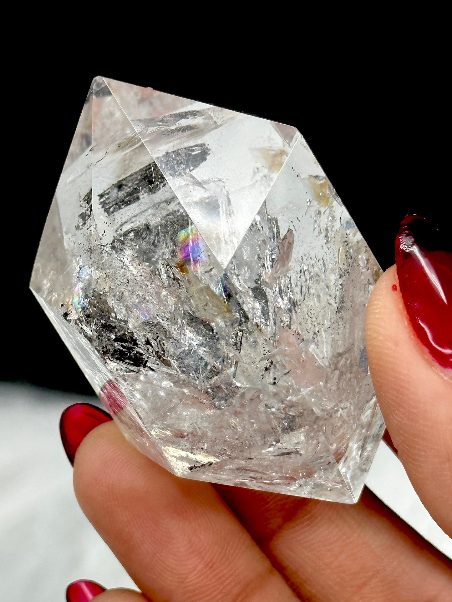 High Grade Genuine Herkimer Diamond Quartz Crystal 71 g 56x45mm, Very Rare Large Gem Crystal