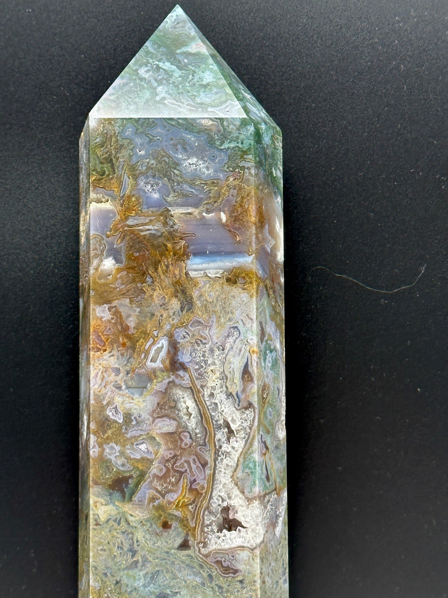 XL Moss Agate Tower, Moss agate Point