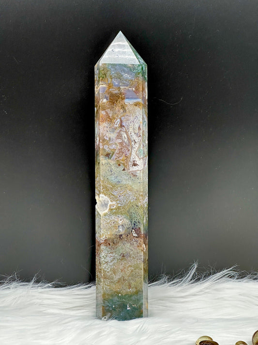 XL Moss Agate Tower, Moss agate Point