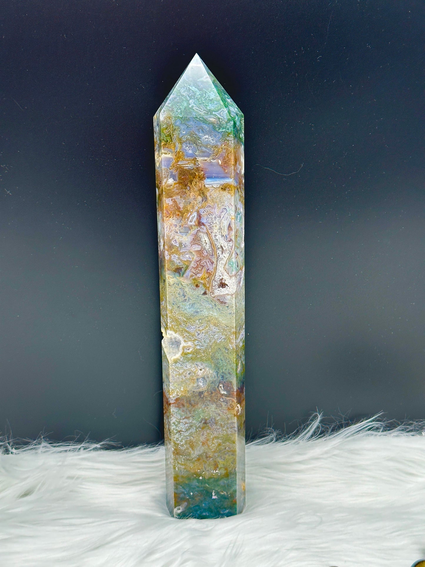 XL Moss Agate Tower, Moss agate Point