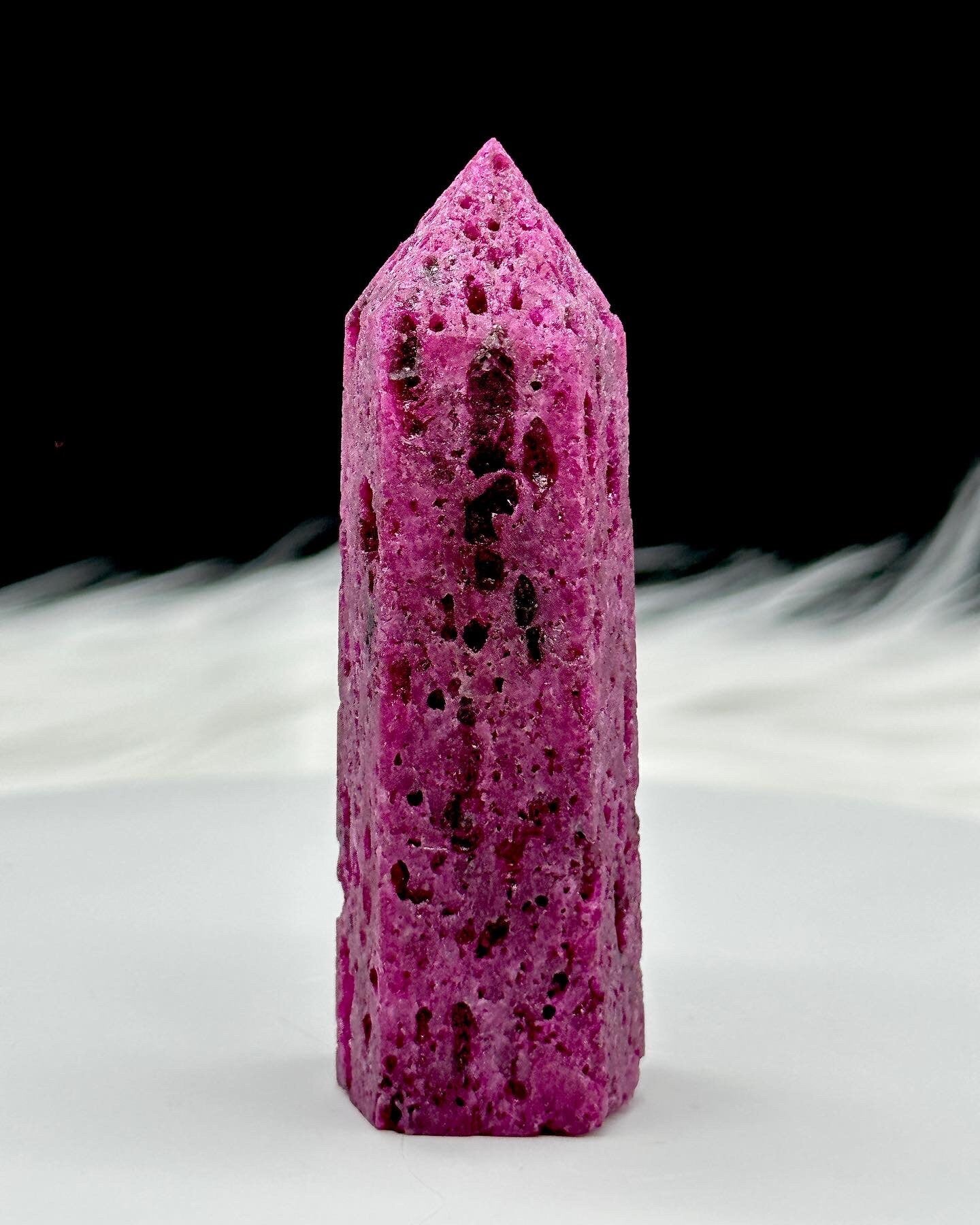 Sparkling Natural Ruby Tower, Ruby Point 2.5-3"