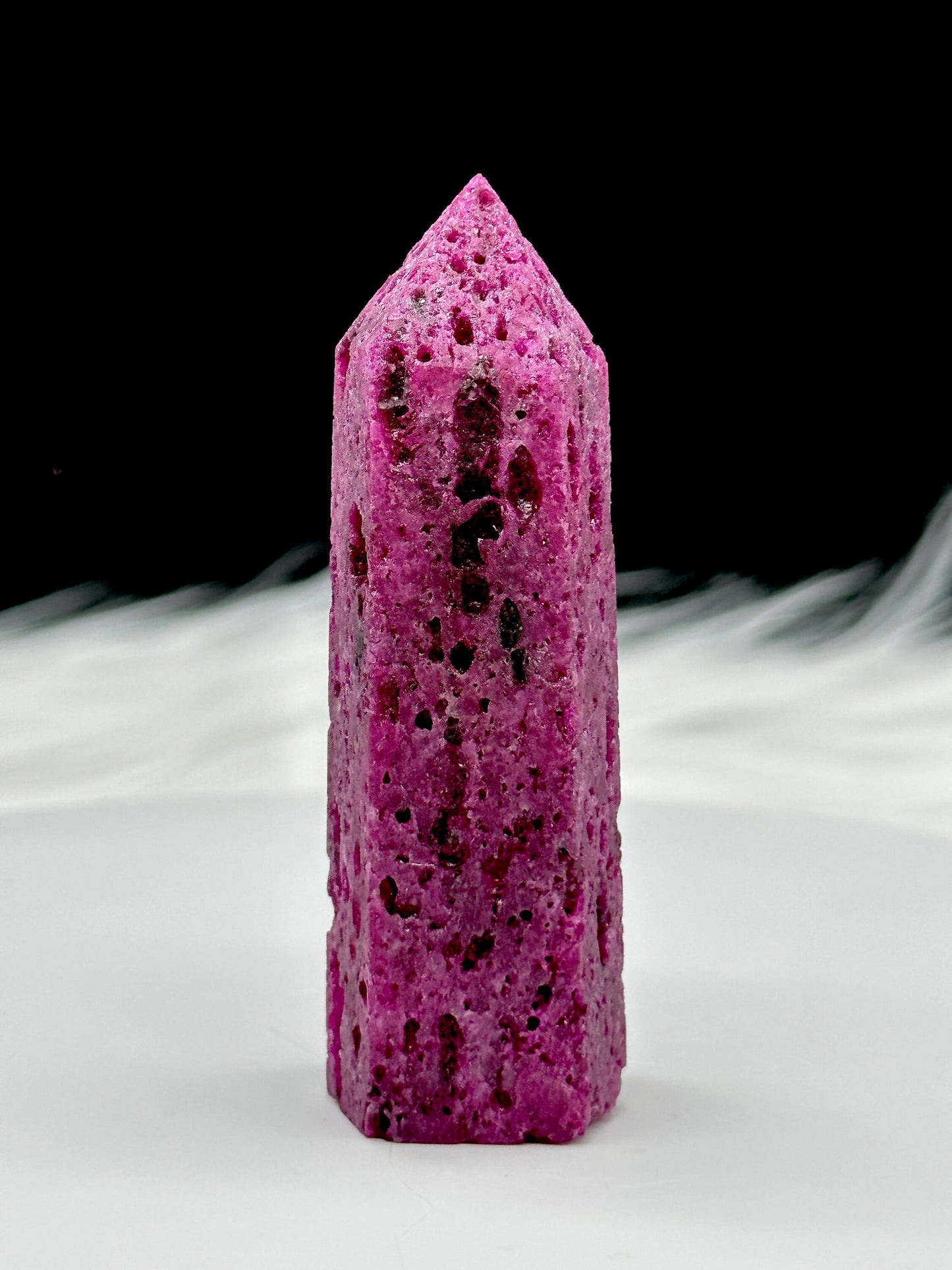 Sparkling Natural Ruby Tower, Ruby Point 2.5-3"