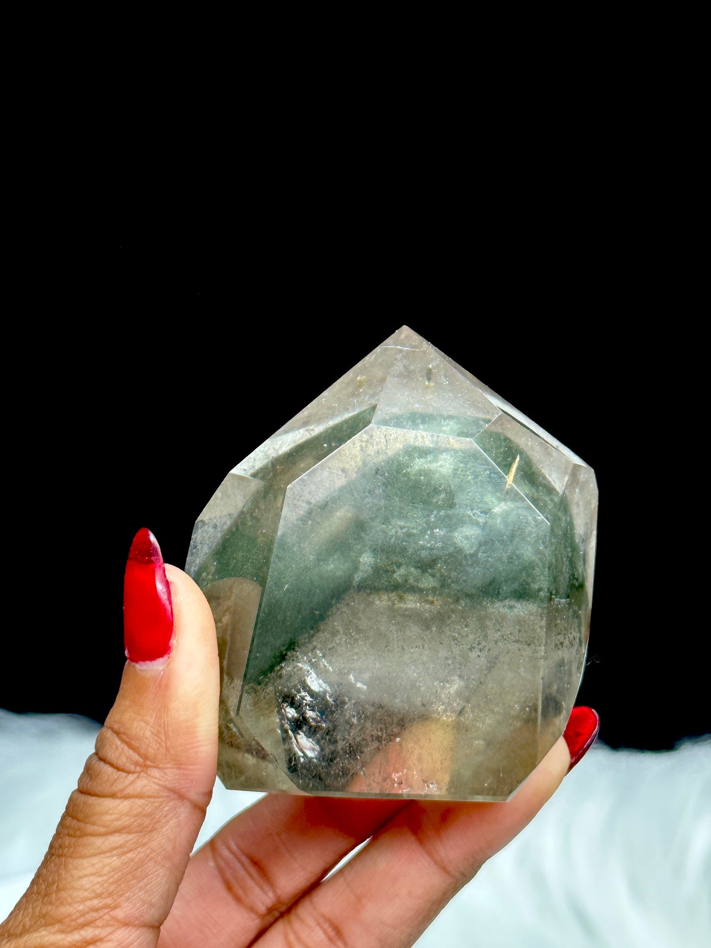 Green Phantom Quartz point, Garden Quartz Point, Garden Quartz Tower, Chlorite Quartz