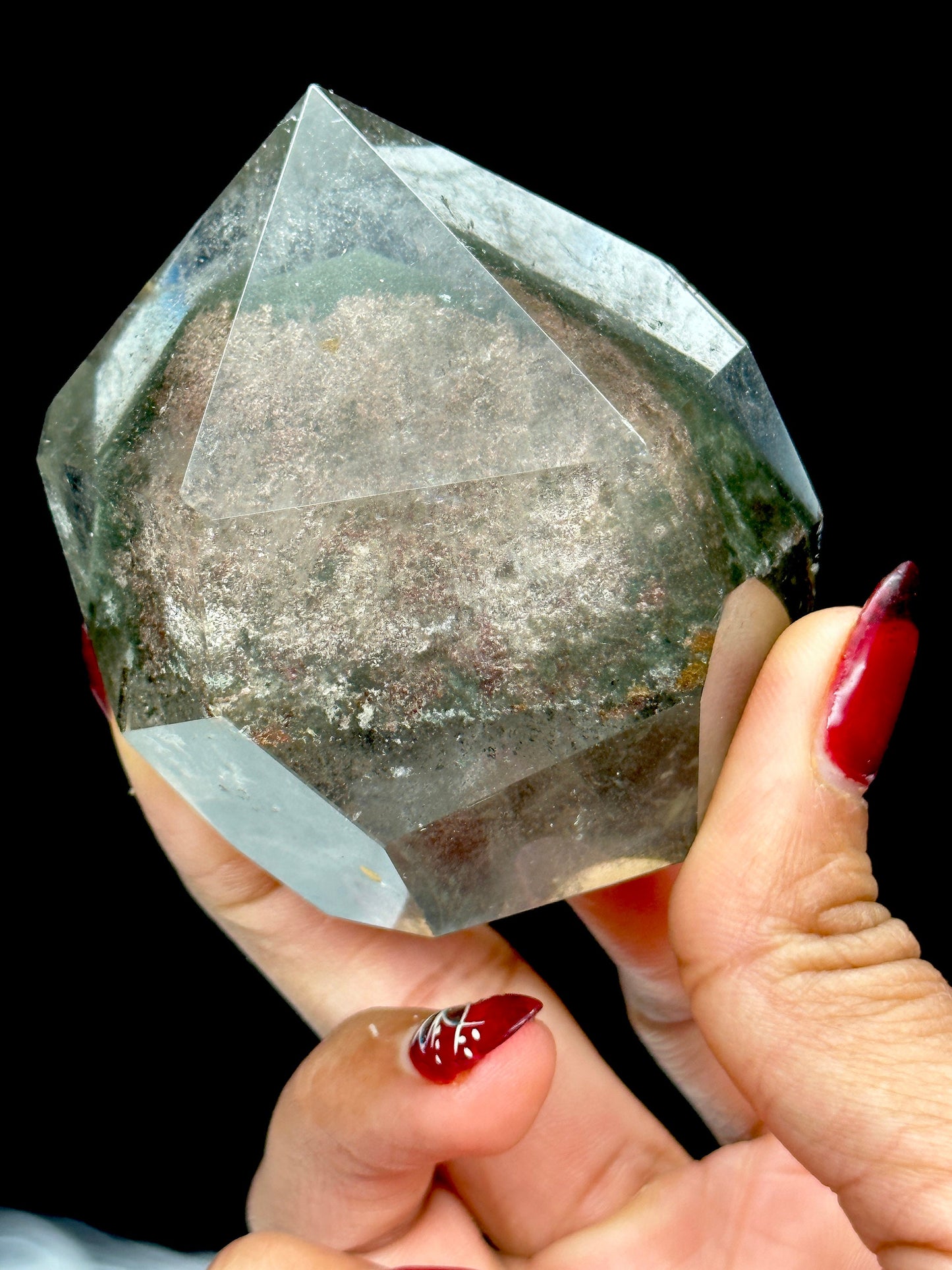 Green Phantom Quartz point, Garden Quartz Point, Garden Quartz Tower, Chlorite Quartz