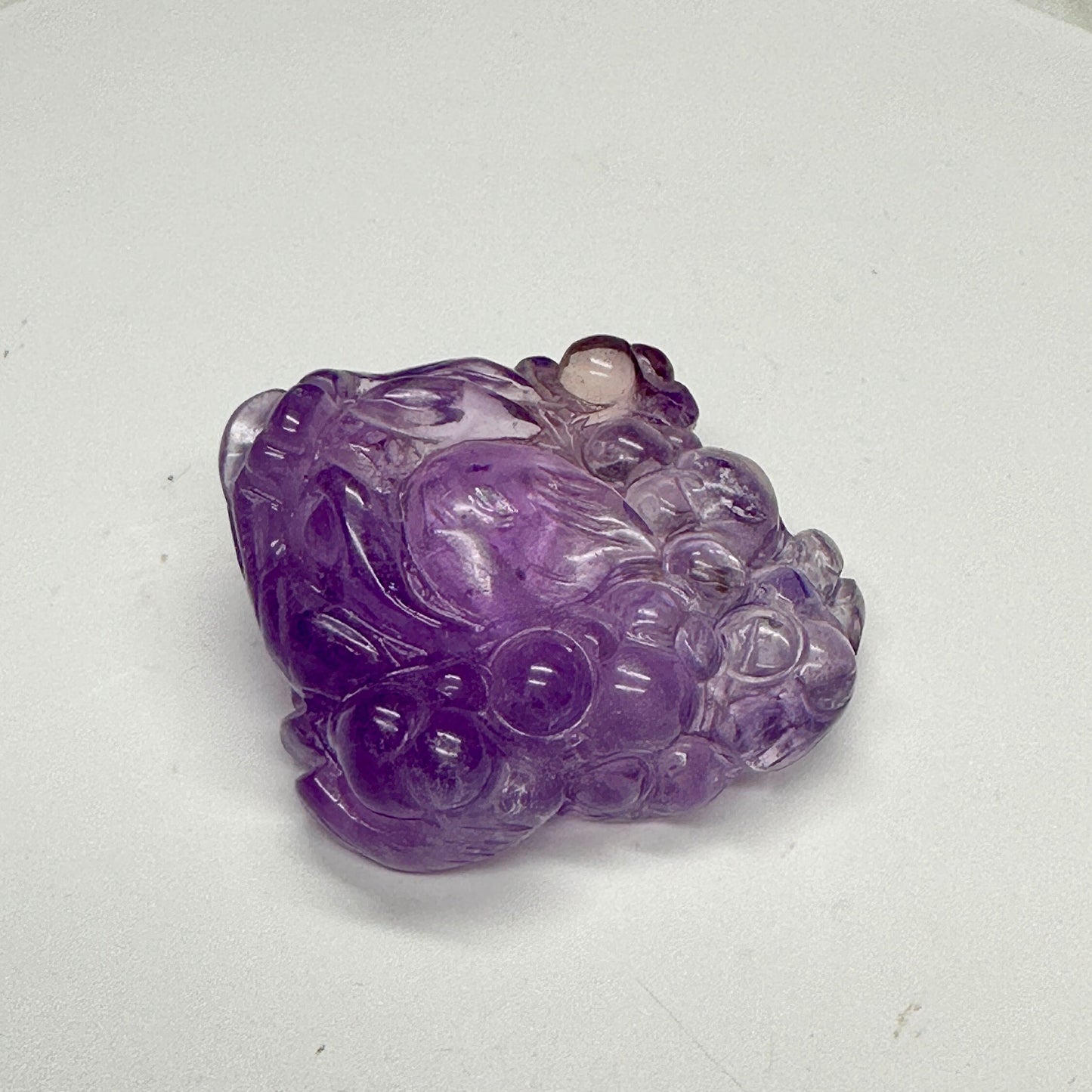 Gorgeous Master Carved Amethyst Money Toad, Feng Shui Prosperity, Abundance, Money Manifestation, Money Frog, Prosperity Charm