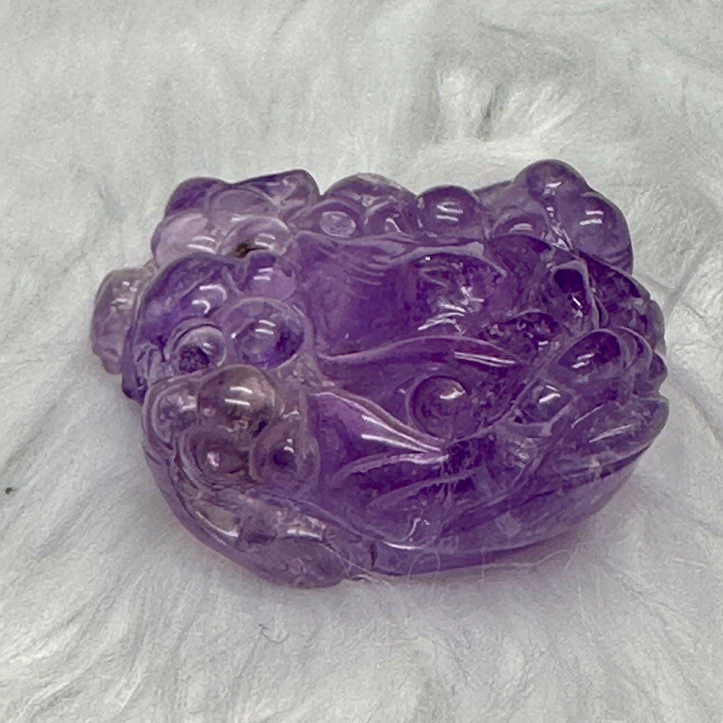 Gorgeous Master Carved Amethyst Money Toad, Feng Shui Prosperity, Abundance, Money Manifestation, Money Frog, Prosperity Charm