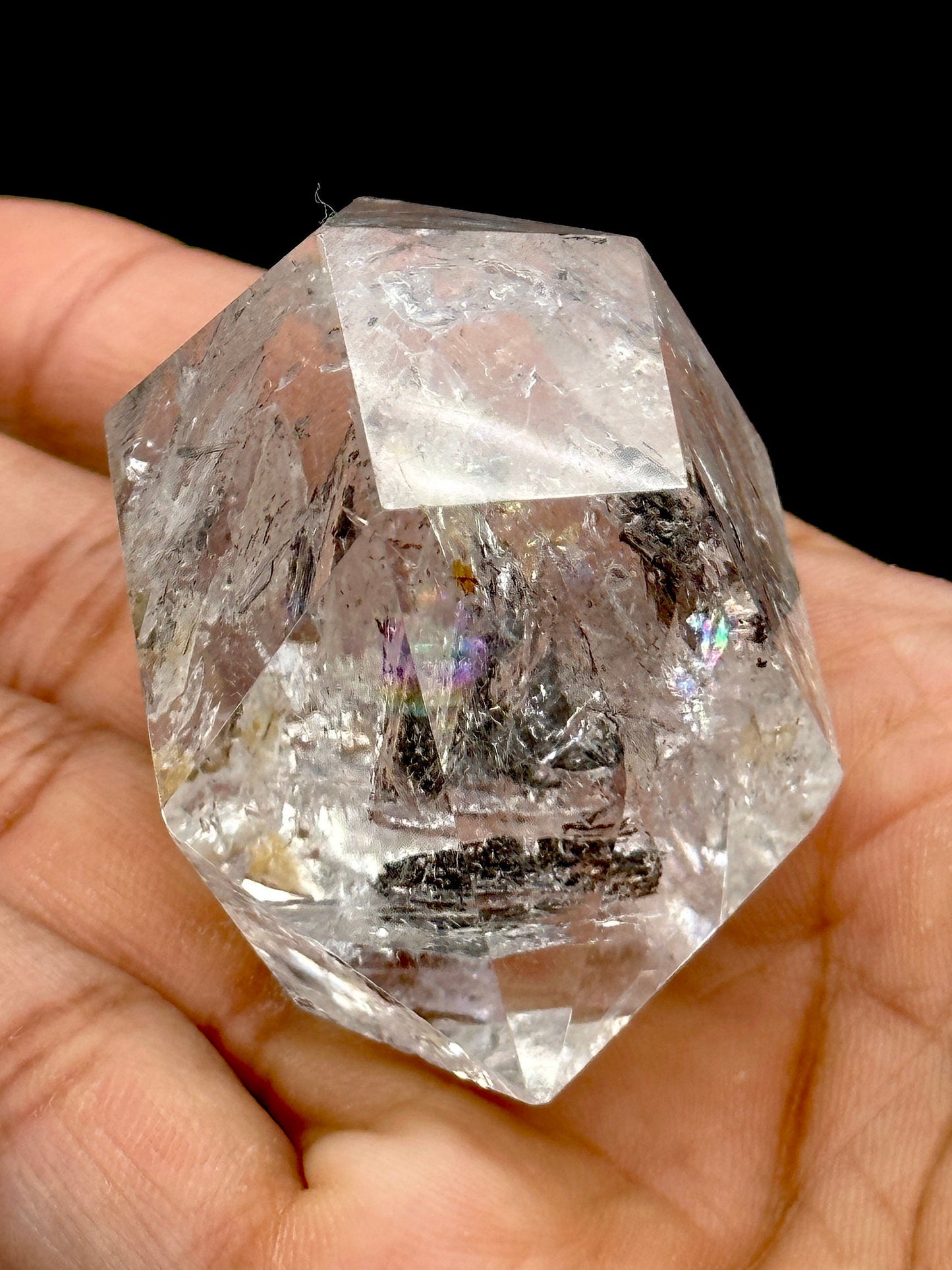 High Grade Genuine Herkimer Diamond Quartz Crystal 71 g 56x45mm, Very Rare Large Gem Crystal