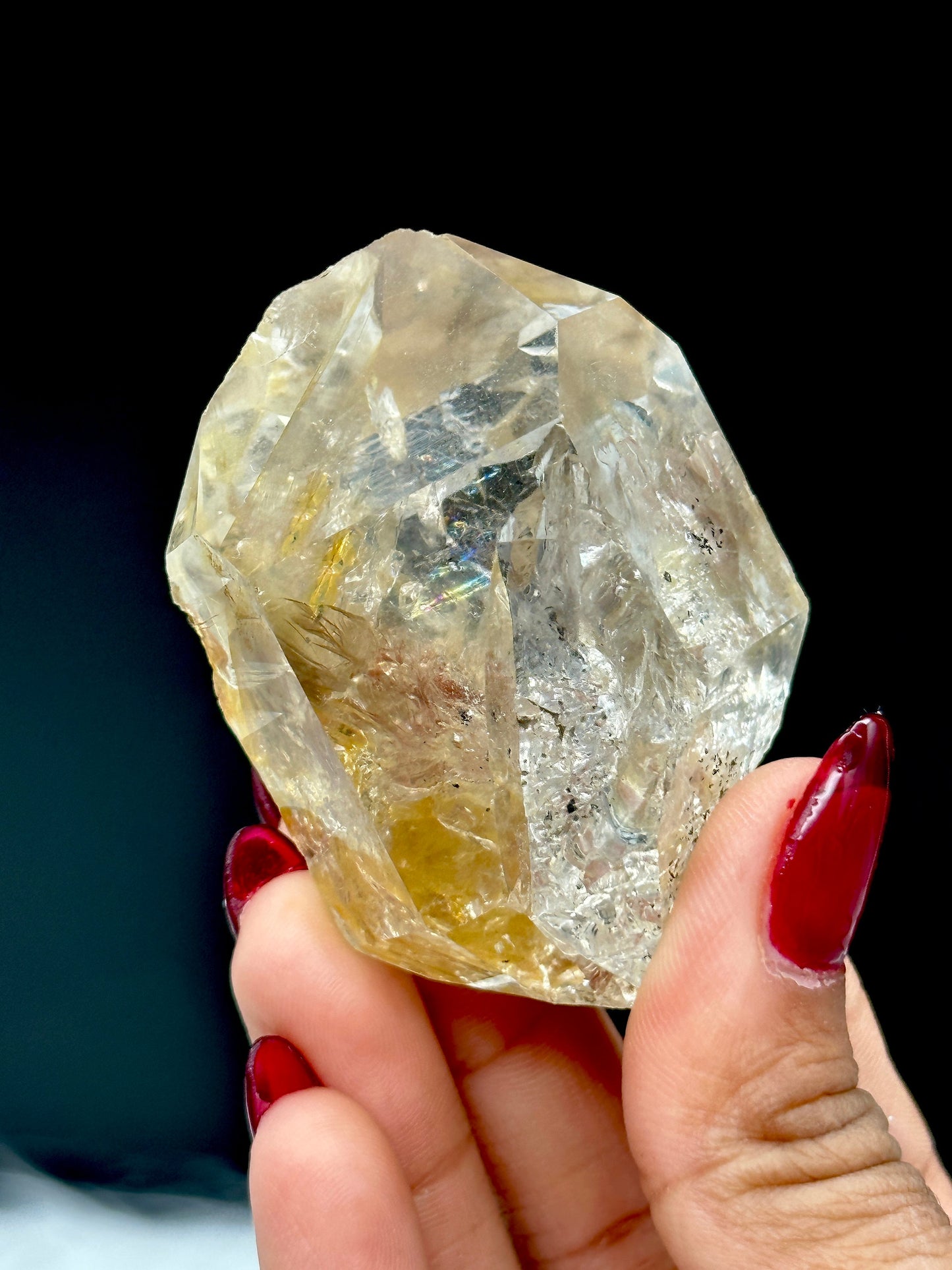 Large Natural Herkimer Diamond Quartz Crystal - 104 grams