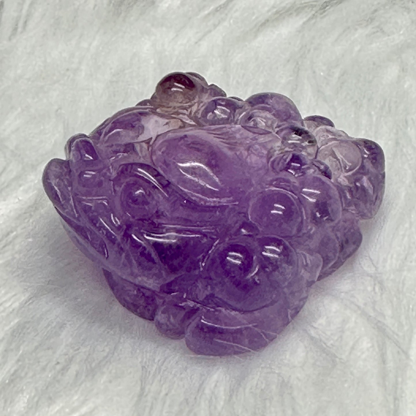 Gorgeous Master Carved Amethyst Money Toad, Feng Shui Prosperity, Abundance, Money Manifestation, Money Frog, Prosperity Charm