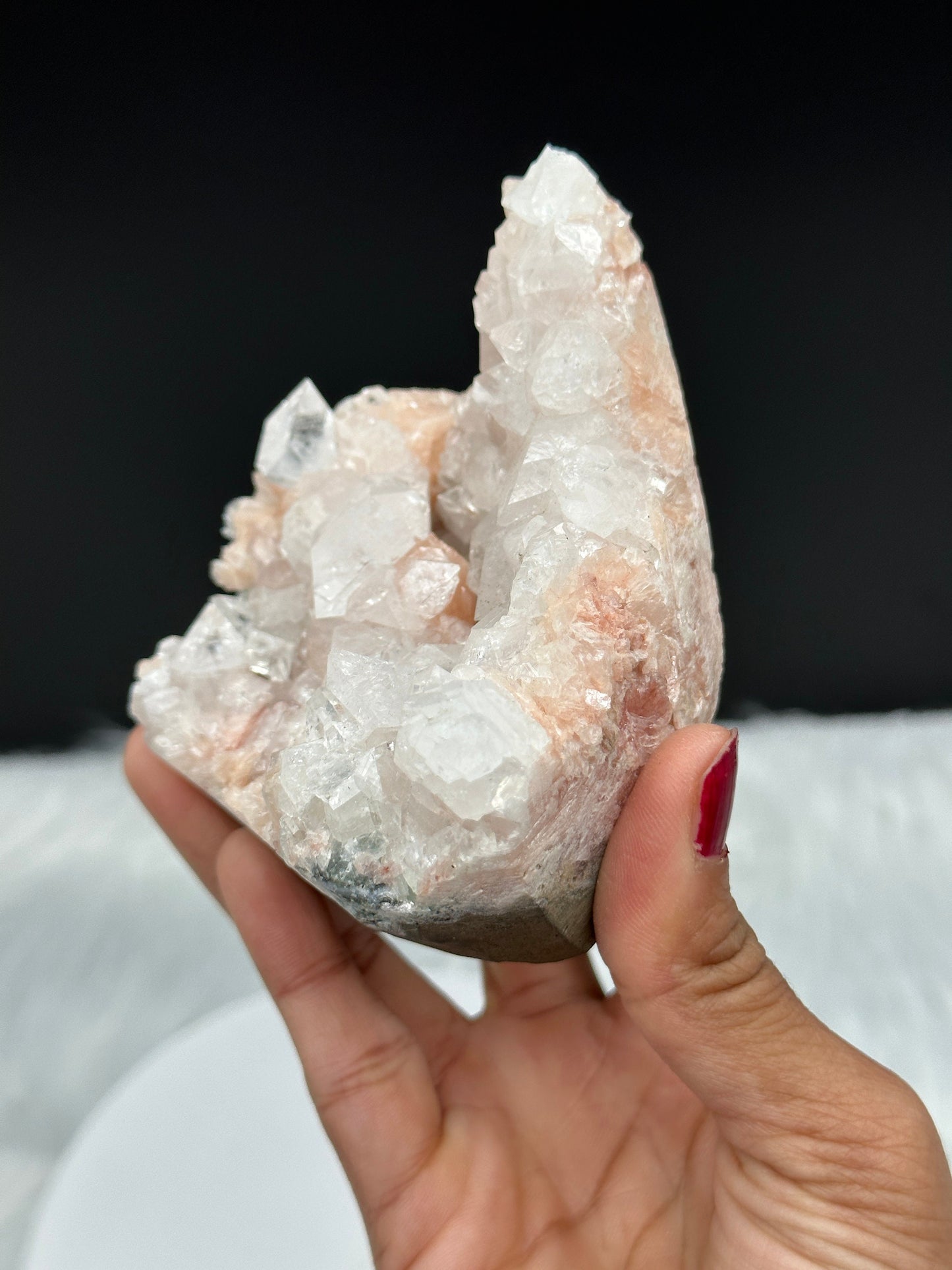 Pink Apophyllite Crystal Specimen