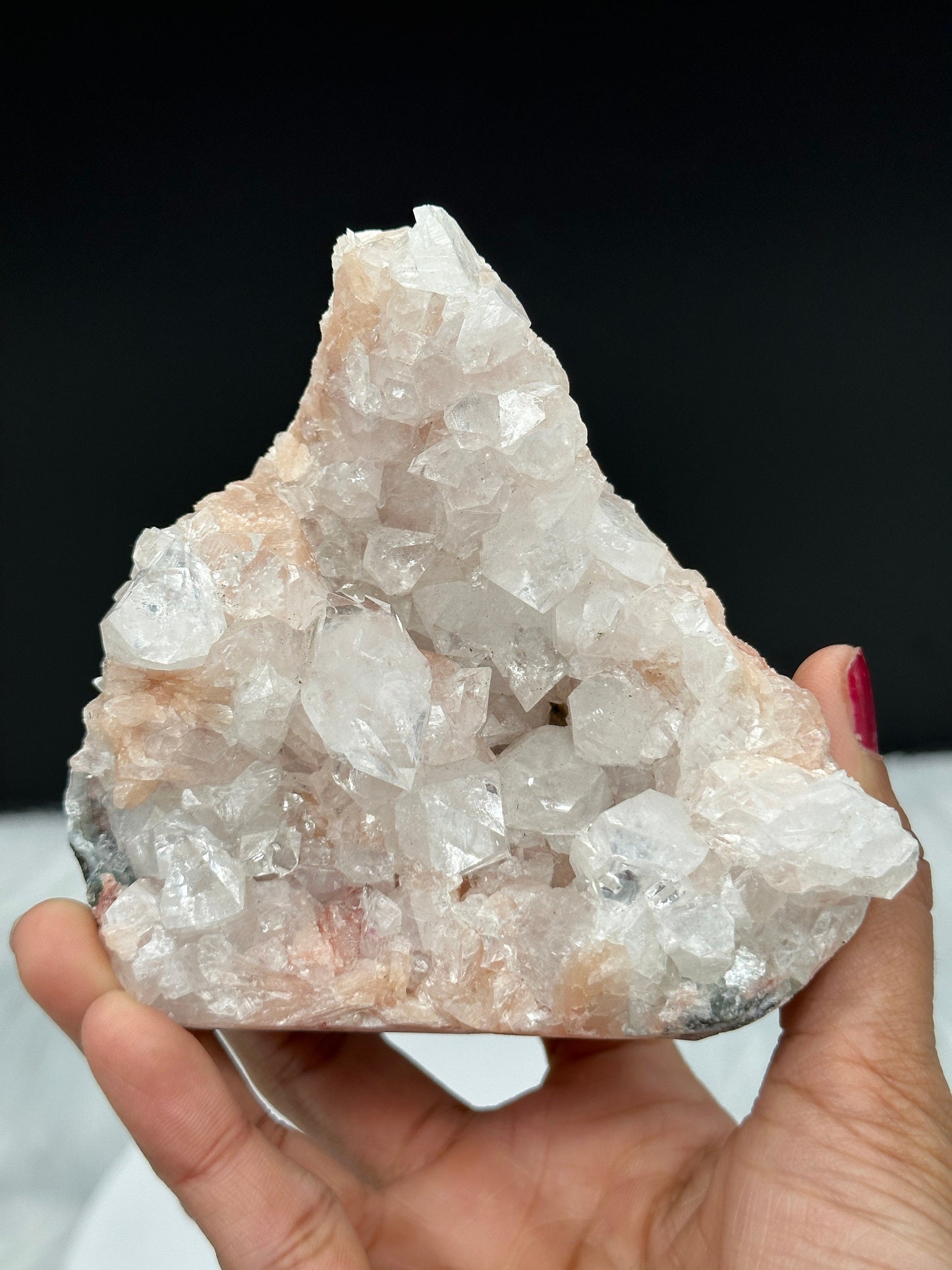 Pink Apophyllite Crystal Specimen