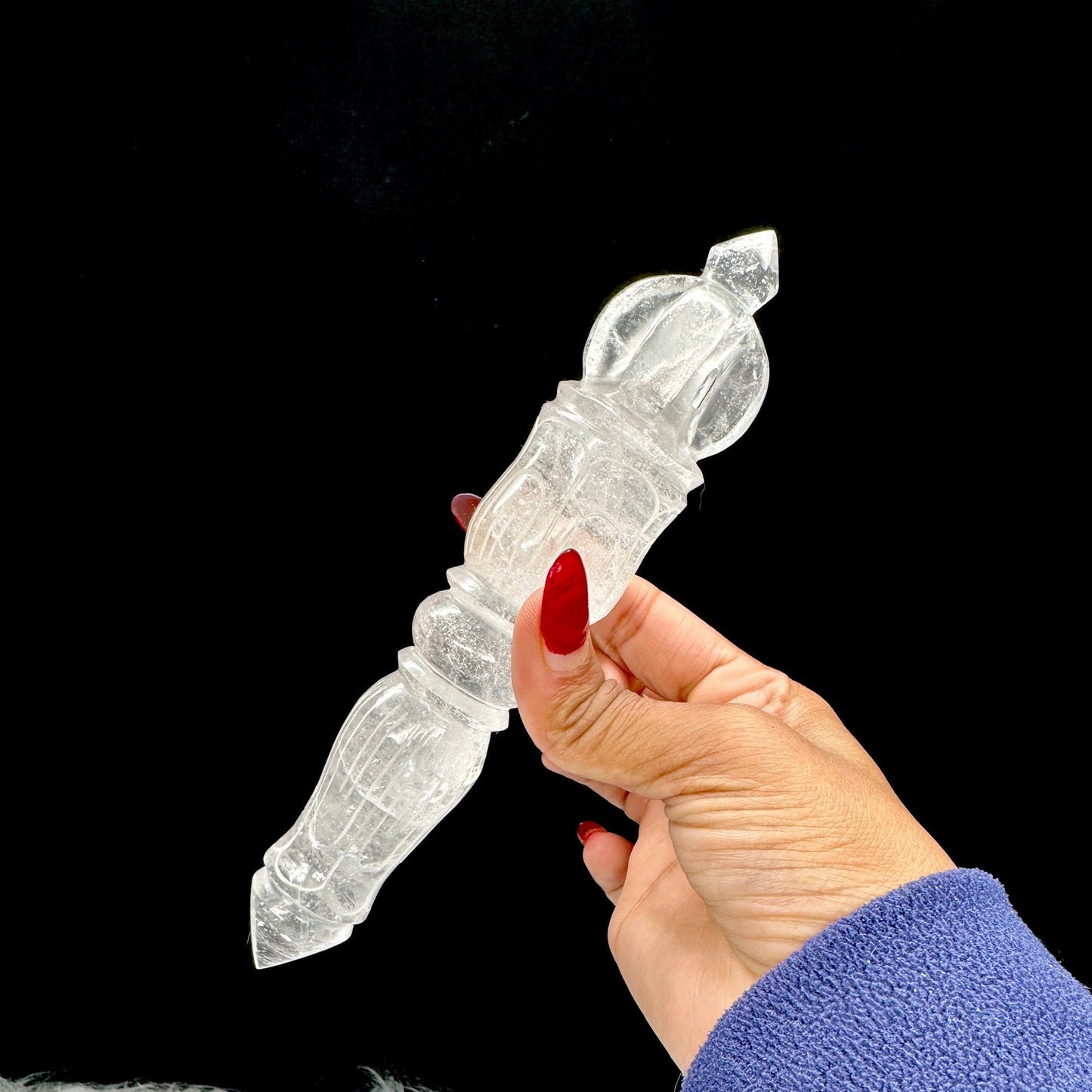 Himalayan Clear Quartz Phurba Wand, Phurba Dagger