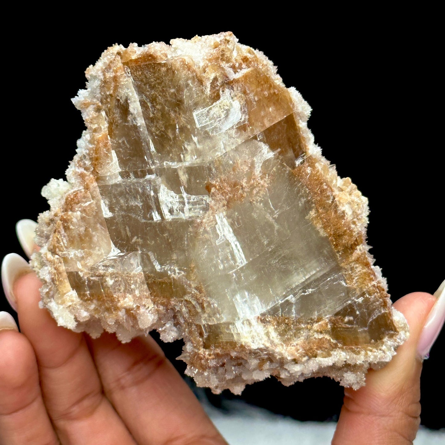 Sparkly Raw Creedite Specimen, Creedite Cluster