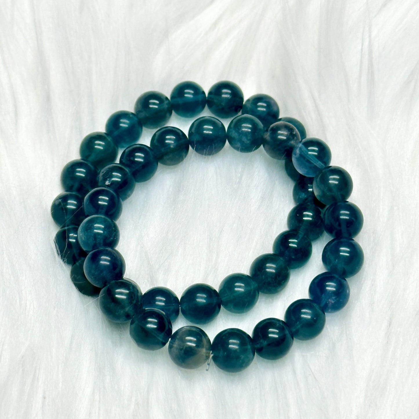 High Quality Blue Fluorite Gemstone Bracelet (10mm)