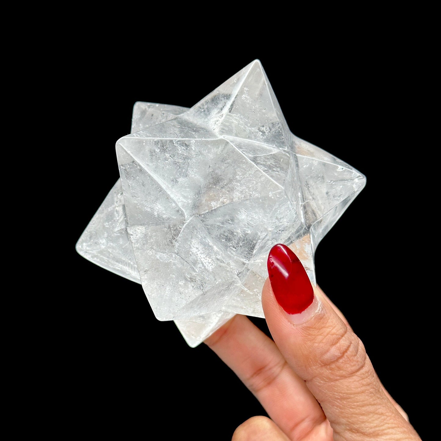 High Quality Large Clear Quartz Merkaba, Crystal Star, Clear Quartz star, half kg weight, gift item, home decor, healing crystals