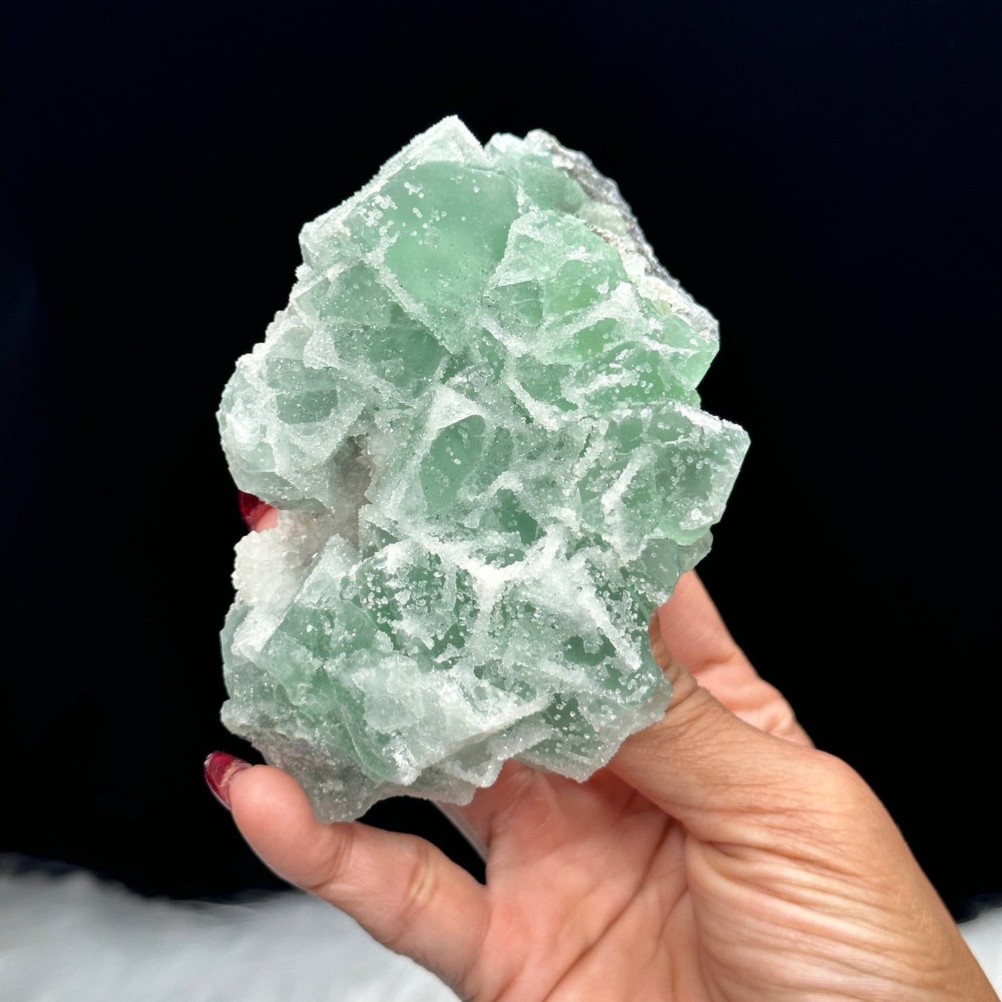 Sugar Fluorite Specimen,  Large Green Fluorite Cluster SPECIMEN,  mineral specimen,