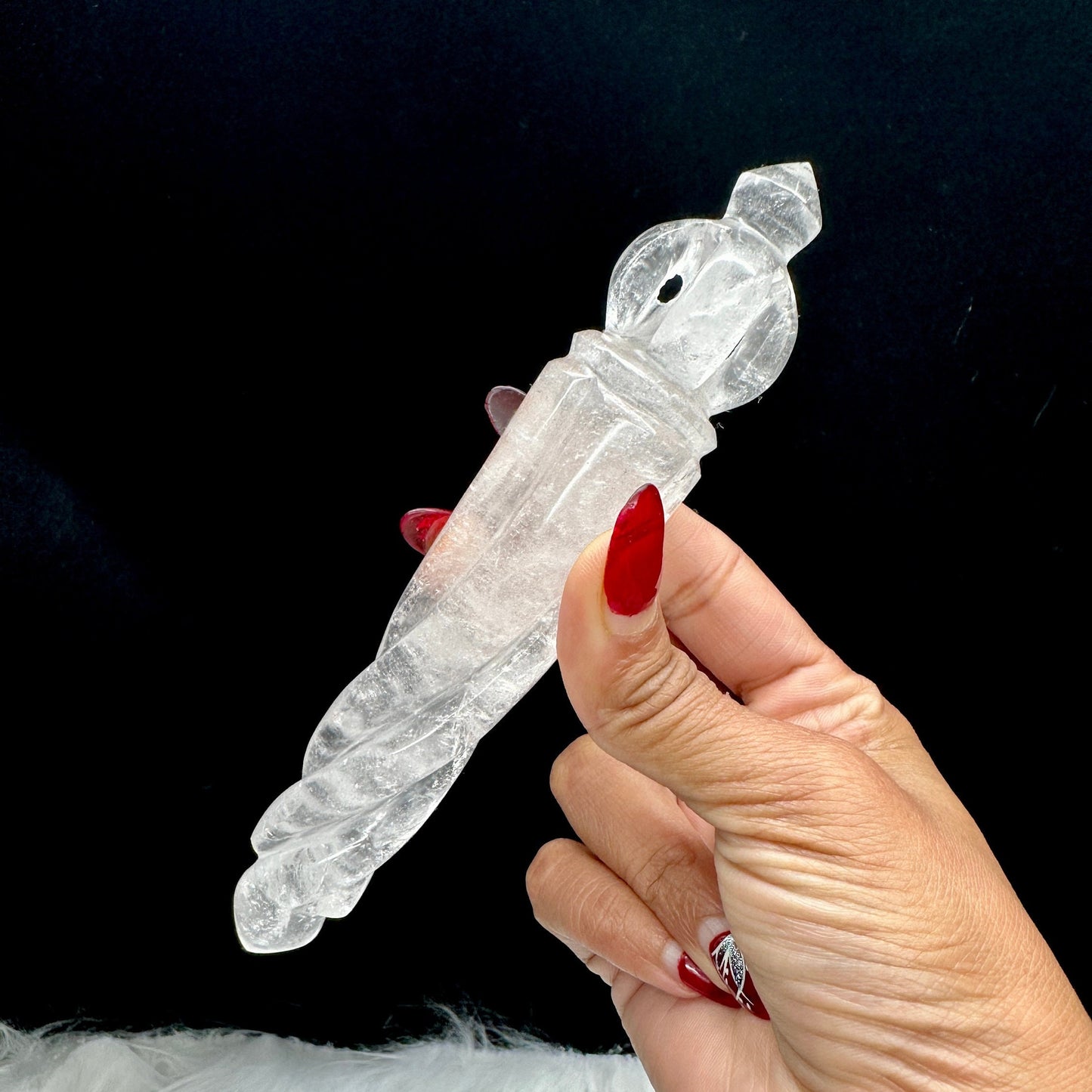 Himalayan Clear Quartz Phurba Wands, Himalayan quartz Phurba Wands, Clear Quartz Wands