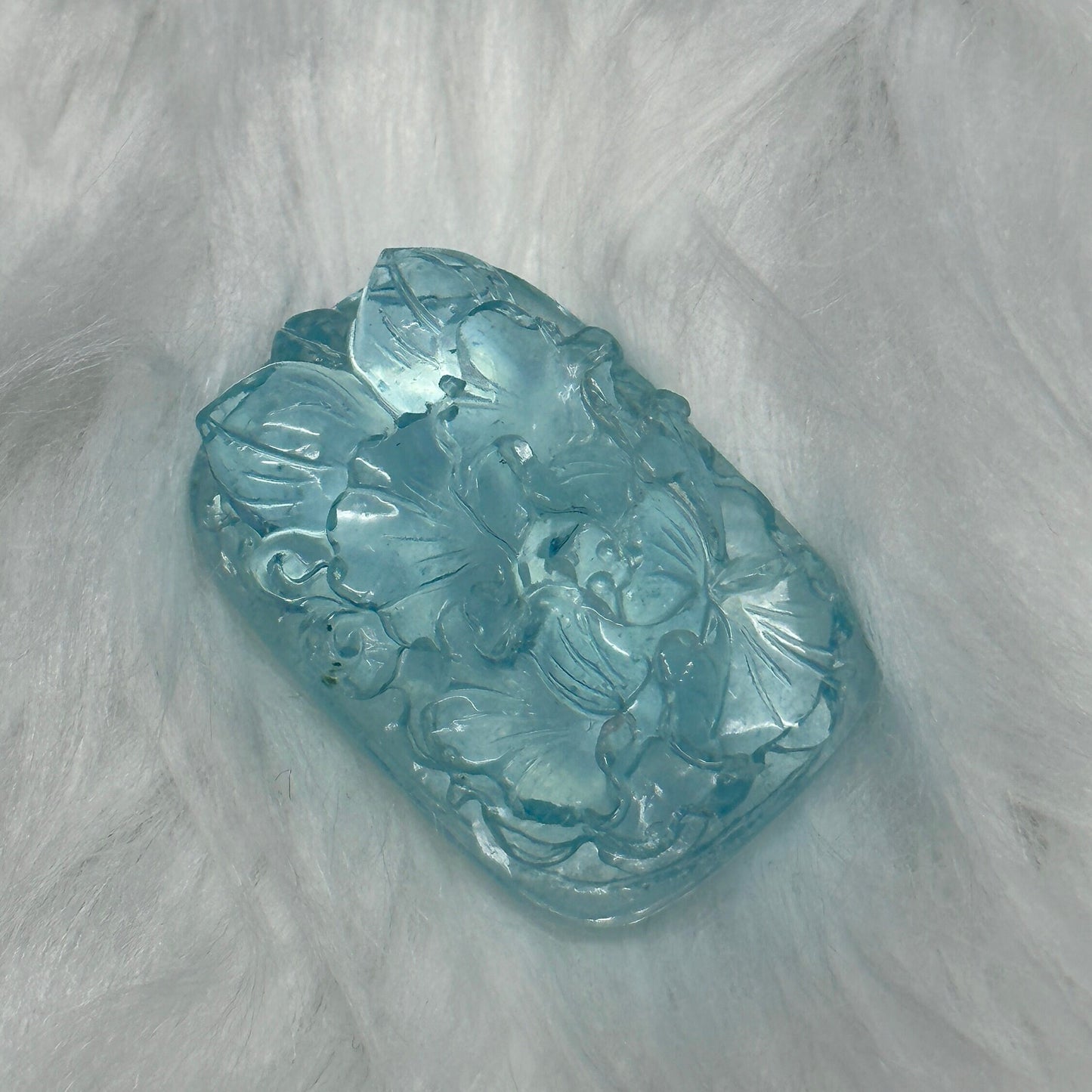 Super High Quality Gemstone Aquamarine Carving, Aquamarine Pendant Carved.