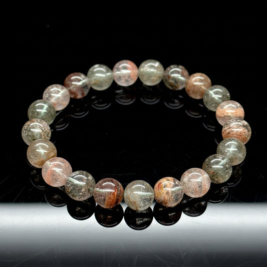 High Grade Garden Quartz Bracelet, Crystal Bracelet, 12mm