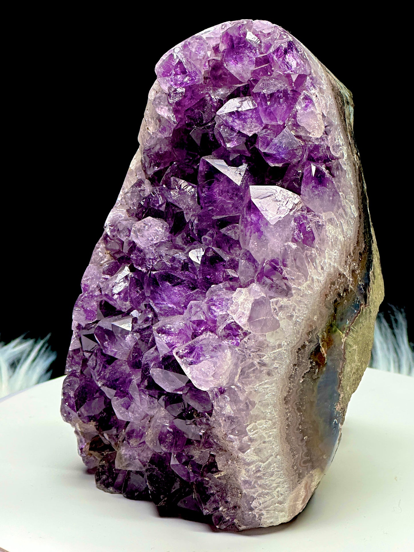 Extra Quality Brazilian Amethyst Geode, Amethyst Cathedral, Raw Amethyst, Amethyst Crystal Cluster - 2kg