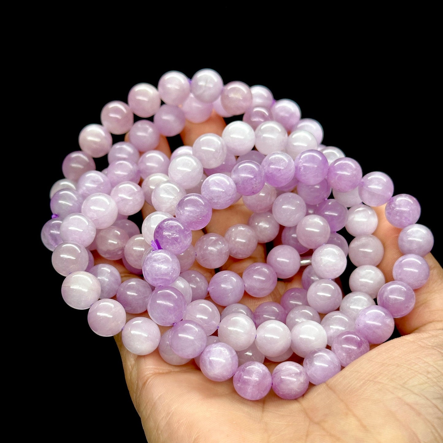 High Quality Natural Kunzite Bracelet - choose from 8mm or 9mm size