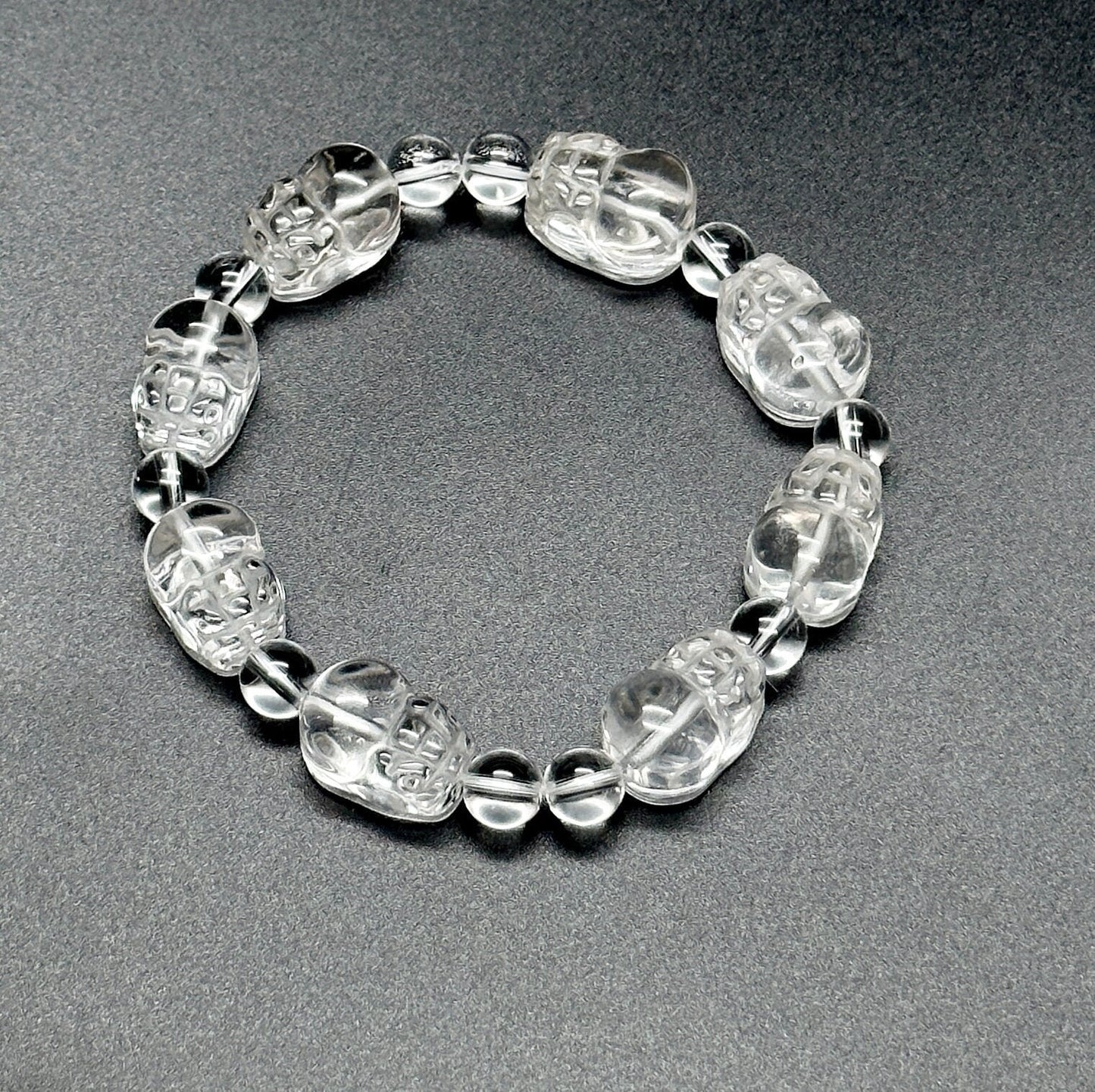 High Quality Clear Quartz Pixiu Bracelet, Feng Shui Wealth Bracelet Clear Quartz Bracelet Pixiu,