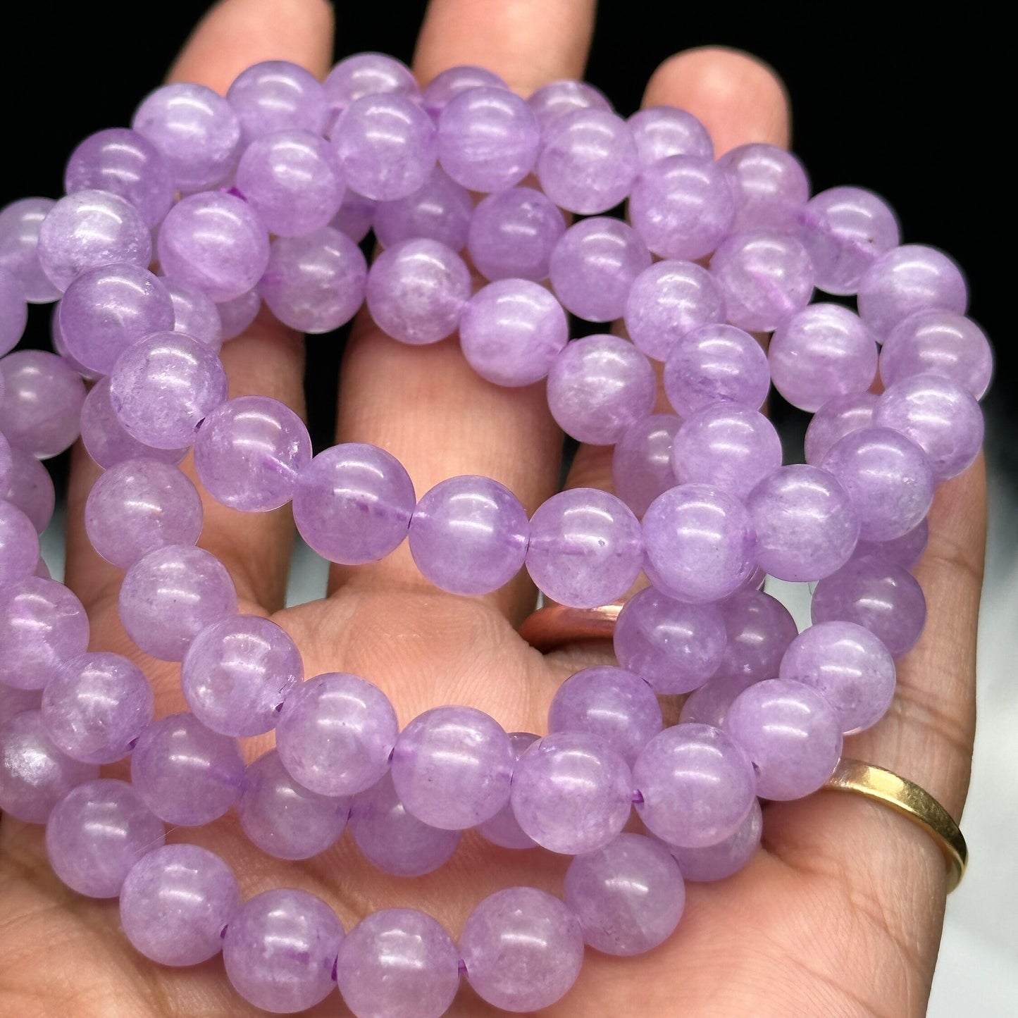 8mm Natural Lavender Amethyst Bracelet, Crystal Bracelet, Gift, Healing Crystals, Crystal Jewelry