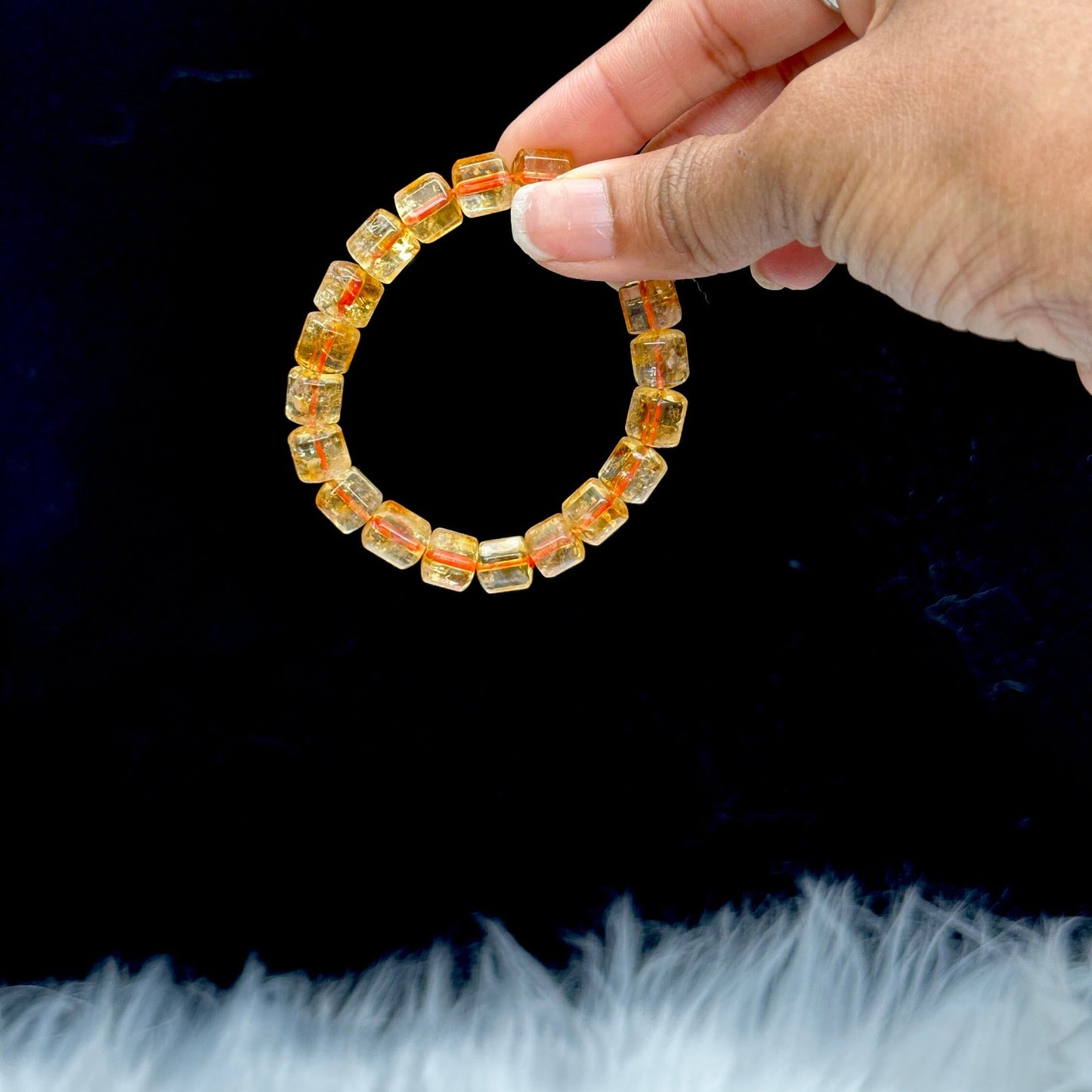 Natural High quality Citrine Crystal Bracelet, Attracting Wealth, Solar Plexus Chakra Reiki Meditation